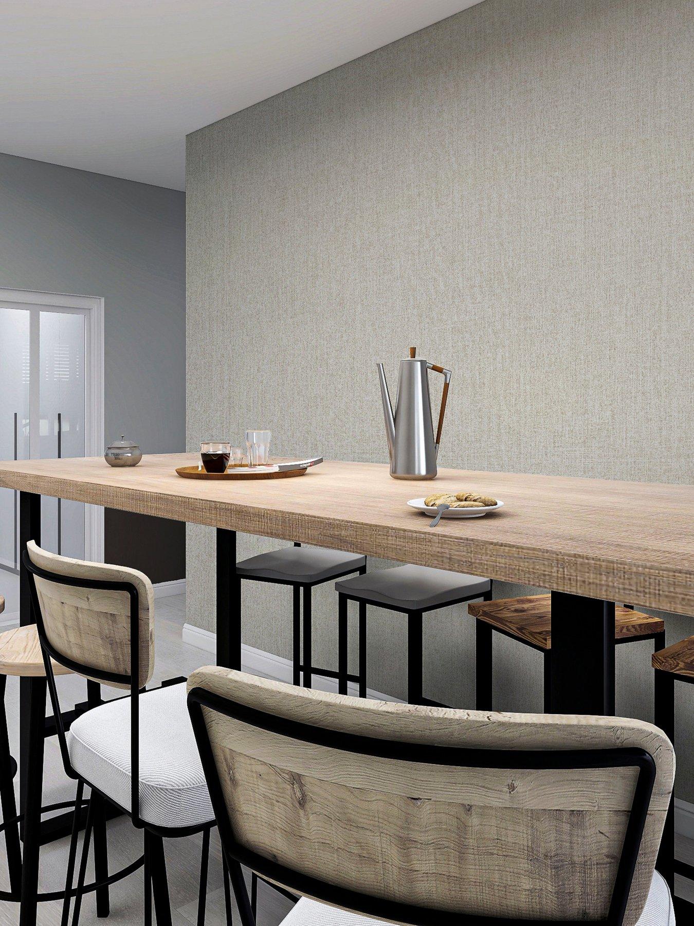 Image 5 of 7 of ARTHOUSE Arthouse Country Plain Taupe Wallpaper