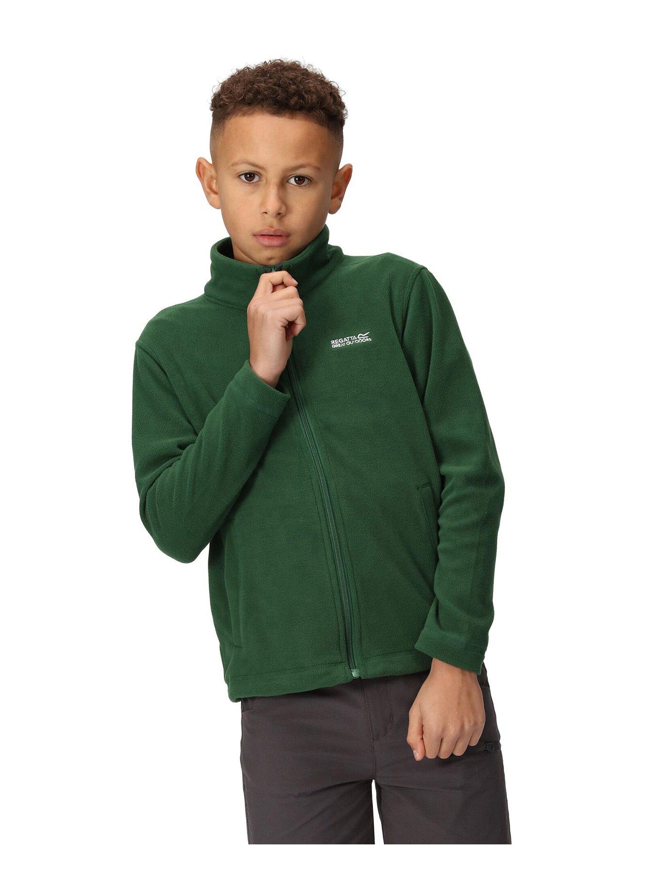 Kids King II Full Zip Fleece Dark Green