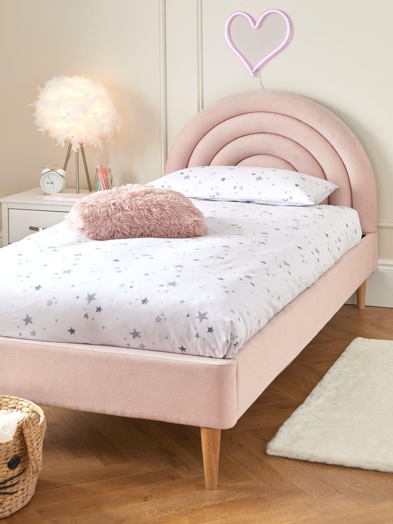 the-very-collection-rainbow-childrens-singlenbspbed-frame-with-mattress-options-buy-and-savenbsp--pinknbsp-nbspfscreg-certified
