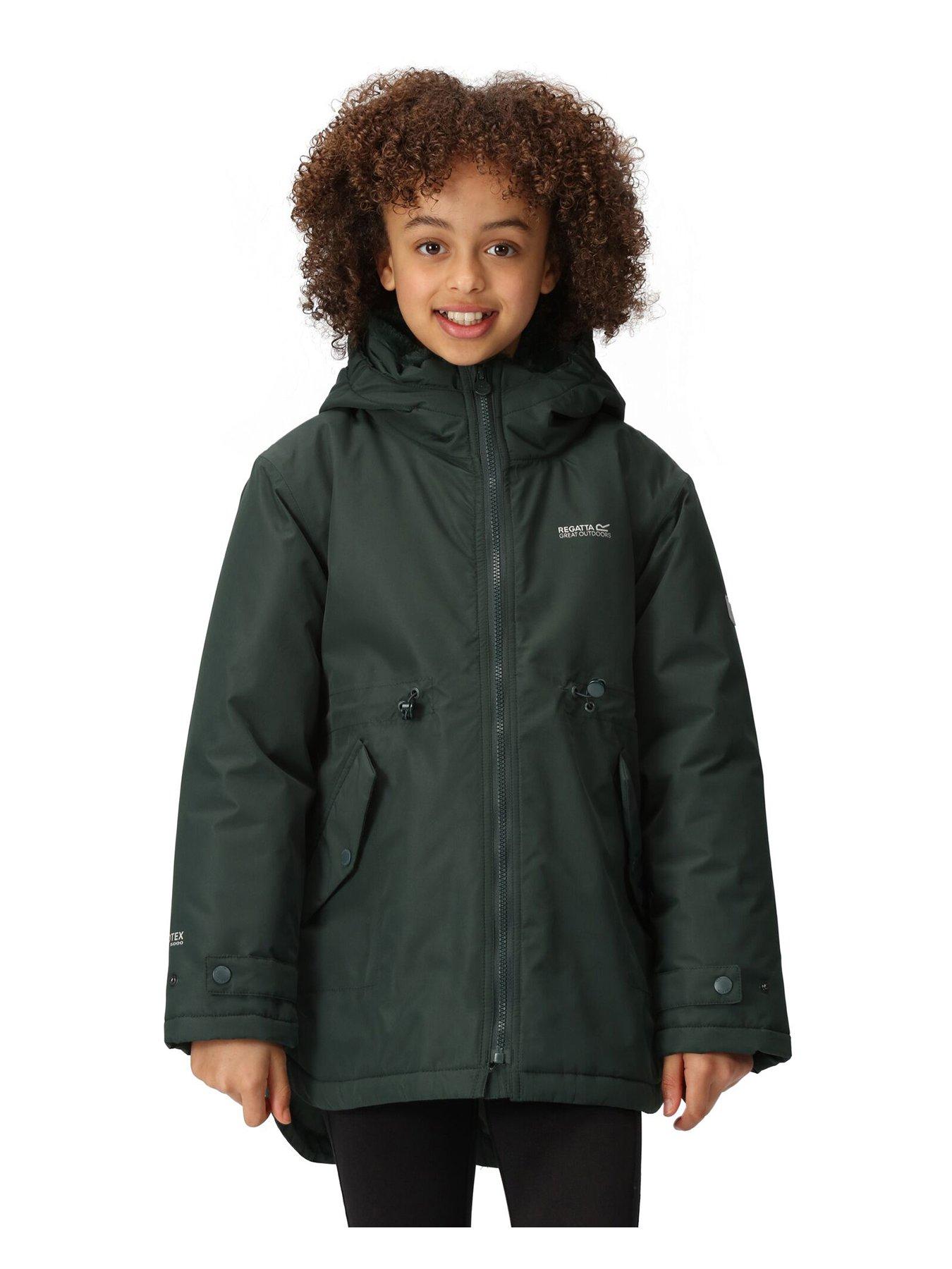 Girls Violane Waterproof Jacket Khaki