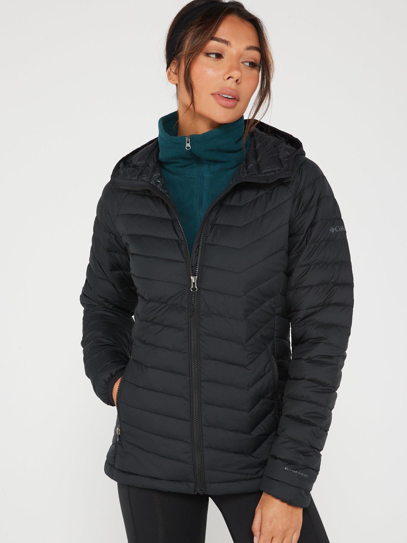 Columbia powder lite hooded black hotsell