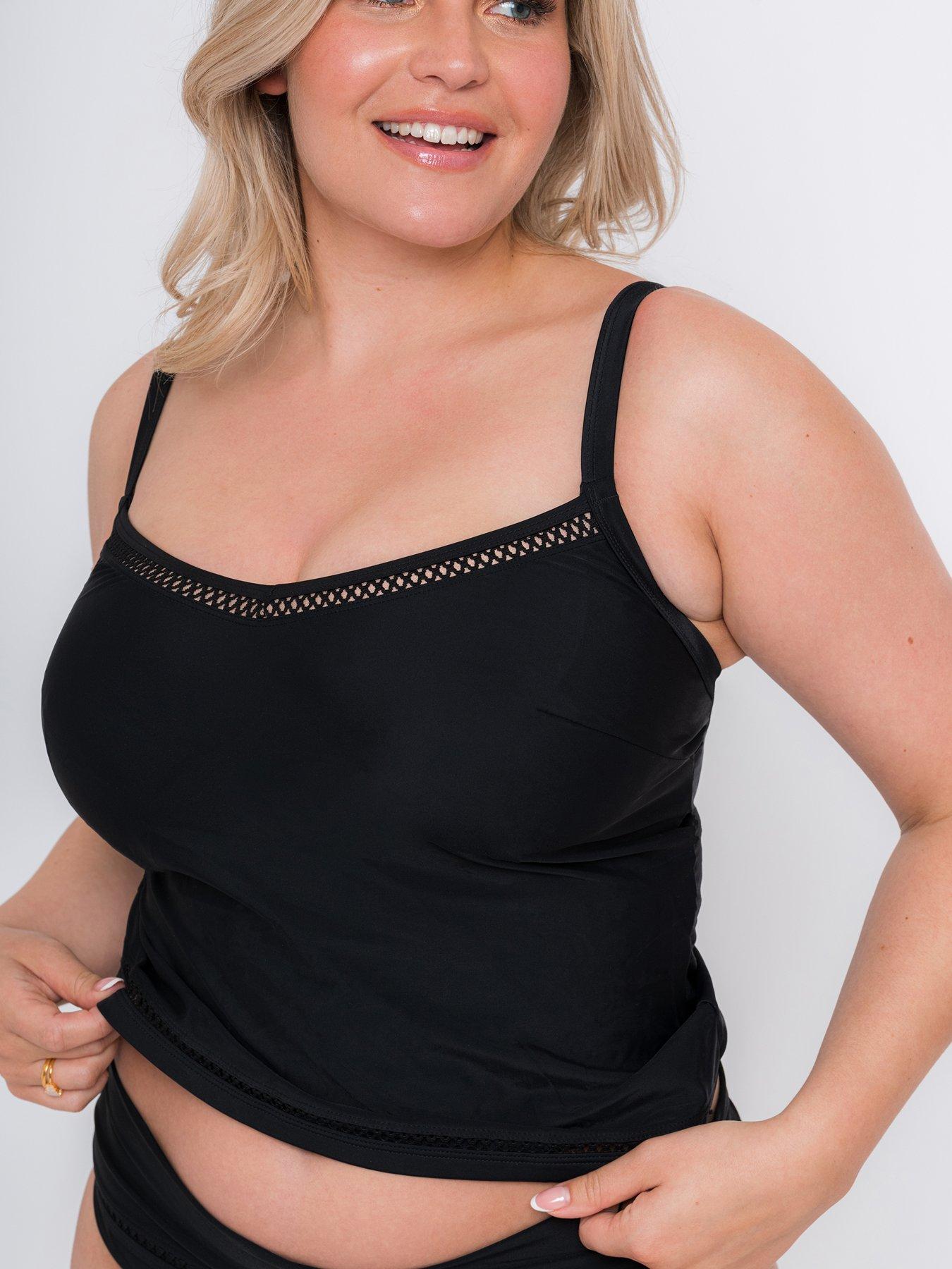 Curvy Kate First Class Tankini Top Black - 32D