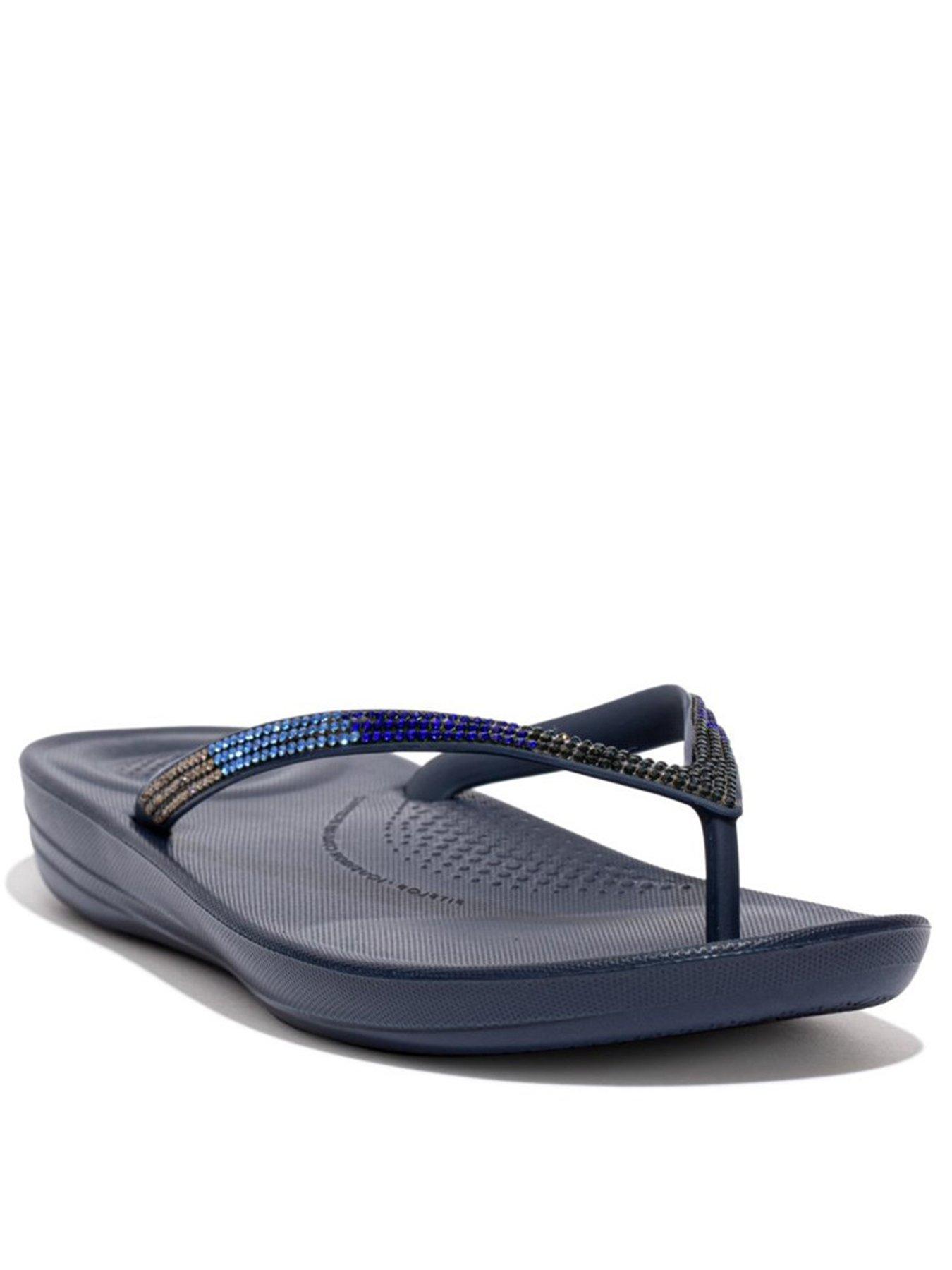 Navy cheap fit flops