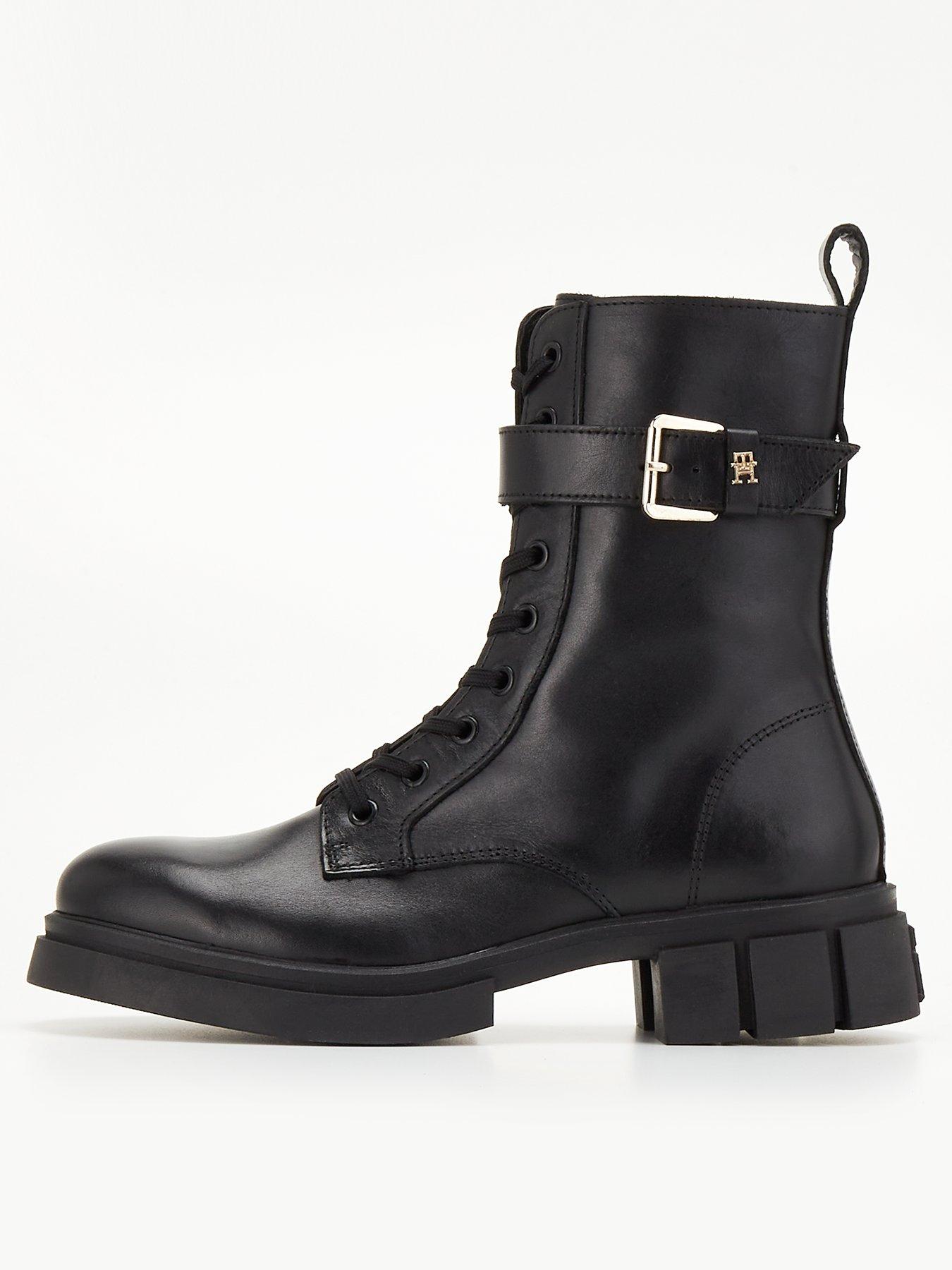 Tommy hilfiger deals biker boots