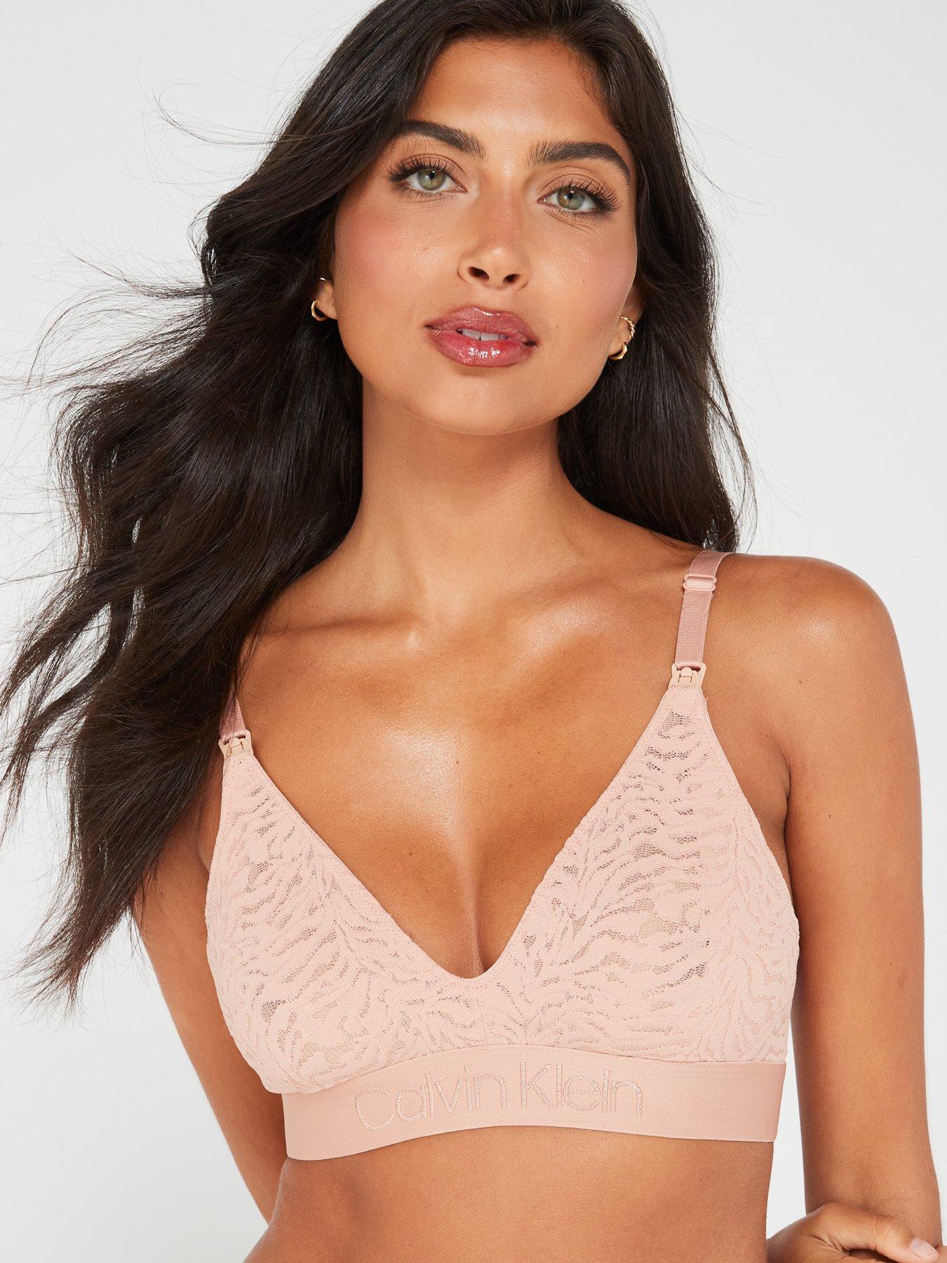 Buy Boohoo Maternity Lace Nursing Bra In Beige