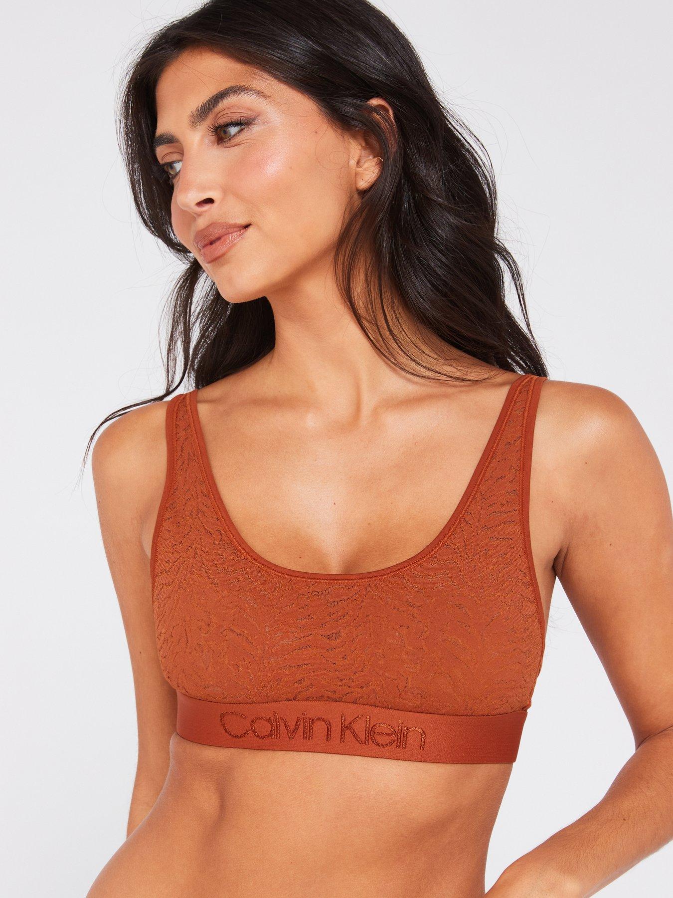 Calvin Klein Underwear UNLINED BRALETTE - Bustier - ginger bread