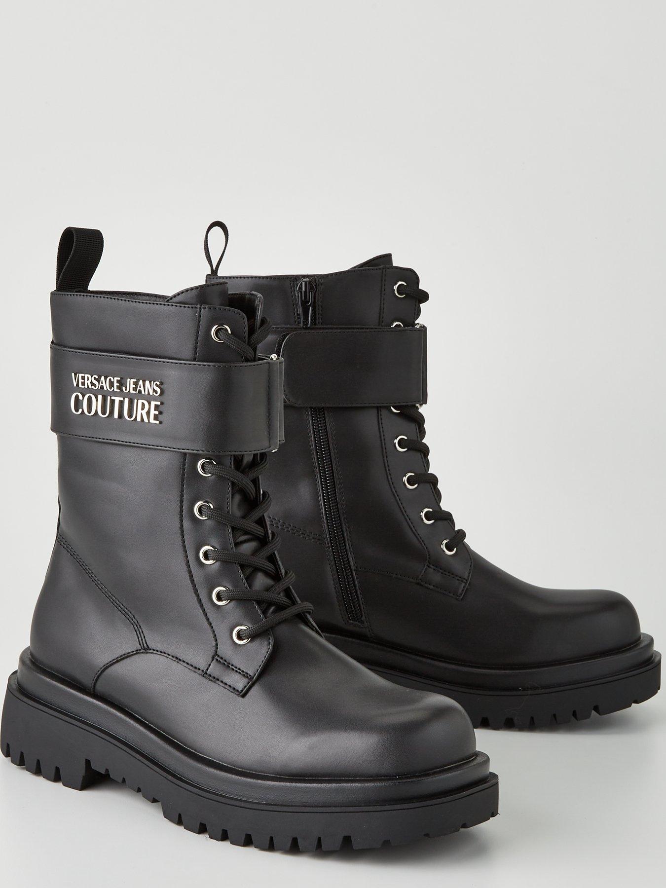 Versace on sale biker boots