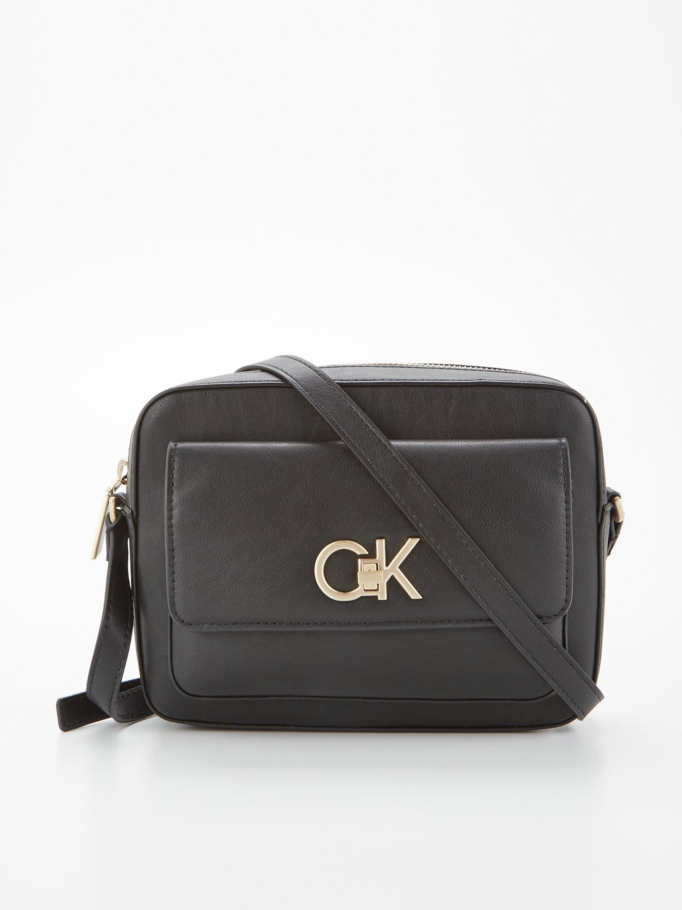 Calvin Klein Lock Logo Cross Body Flap Camera Bag Black Very Ireland