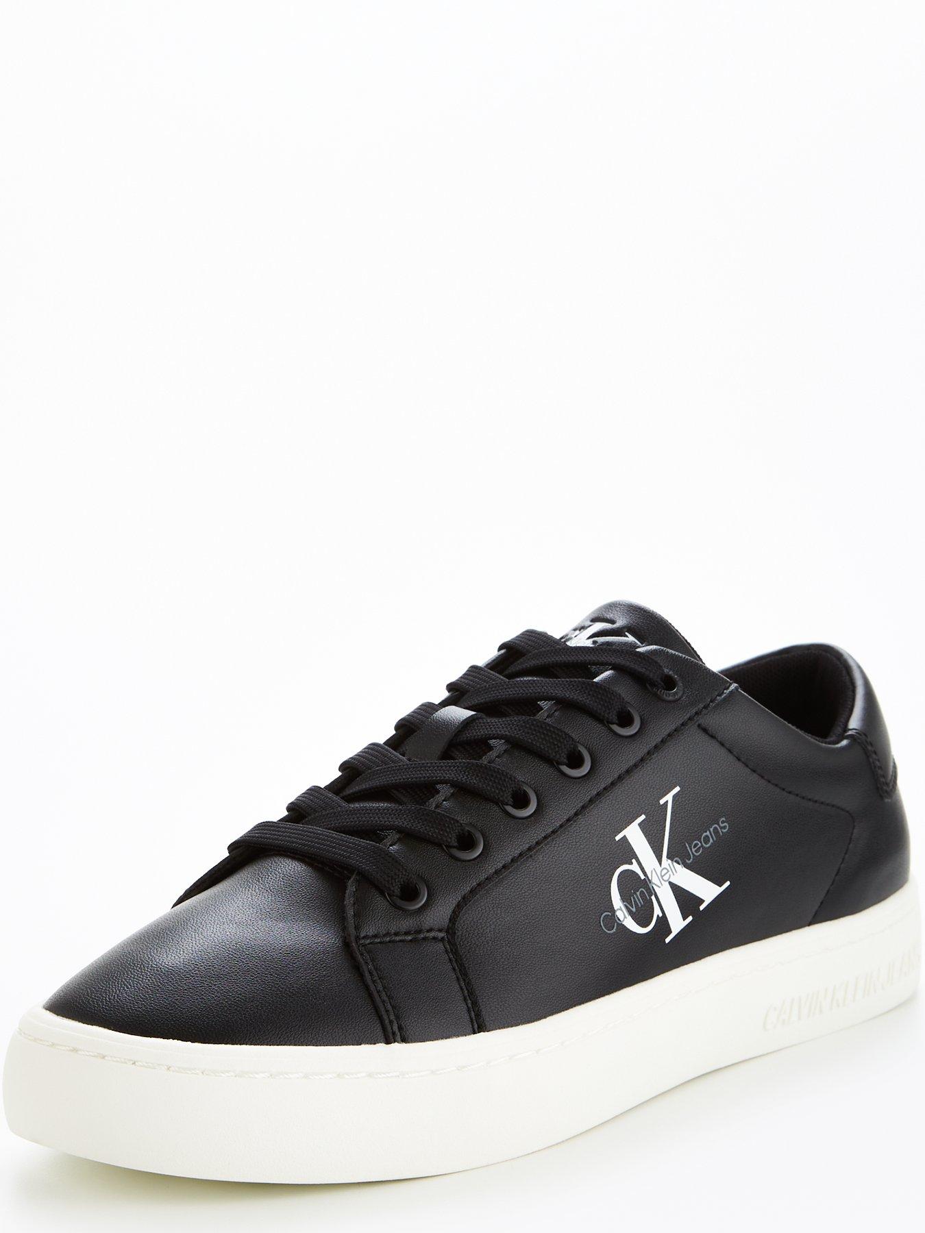 calvin-klein-jeans-classic-cupsole-lace-up-trainer-blackstillFront