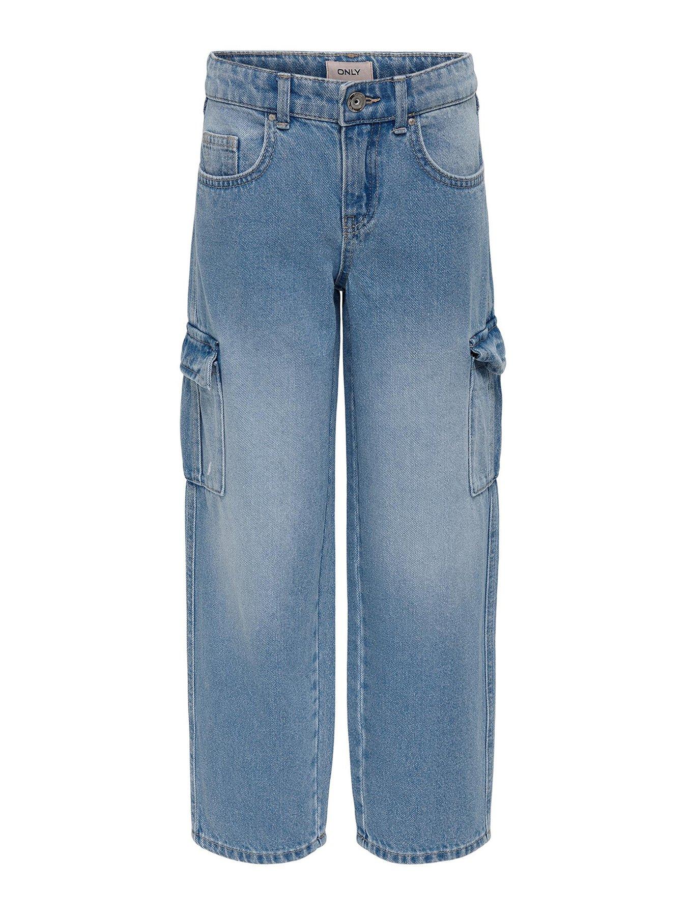 only-kids-girls-wide-cargo-jeans-light-blue-denimfront