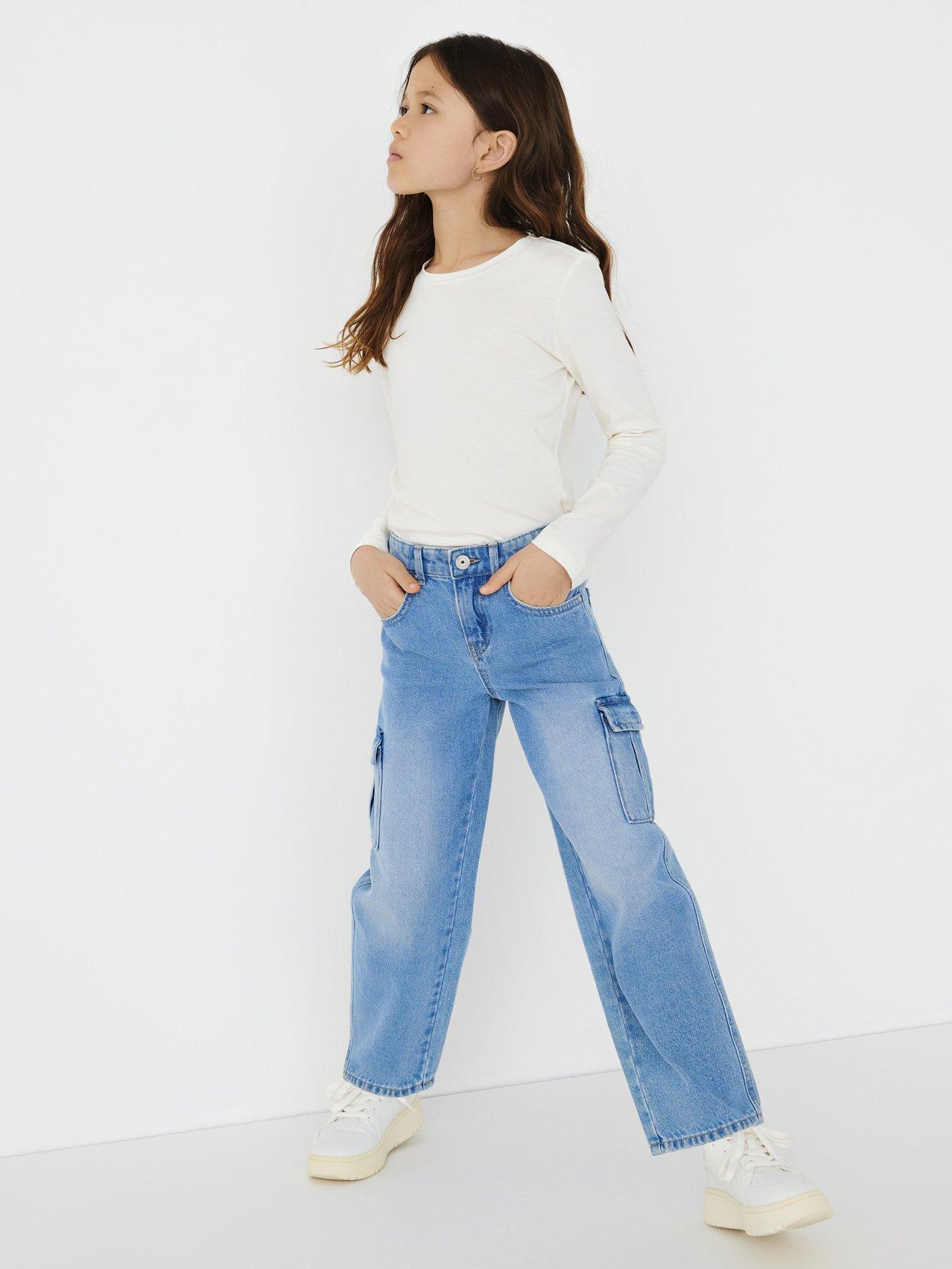 only-kids-girls-wide-cargo-jeans-light-blue-denimstillFront