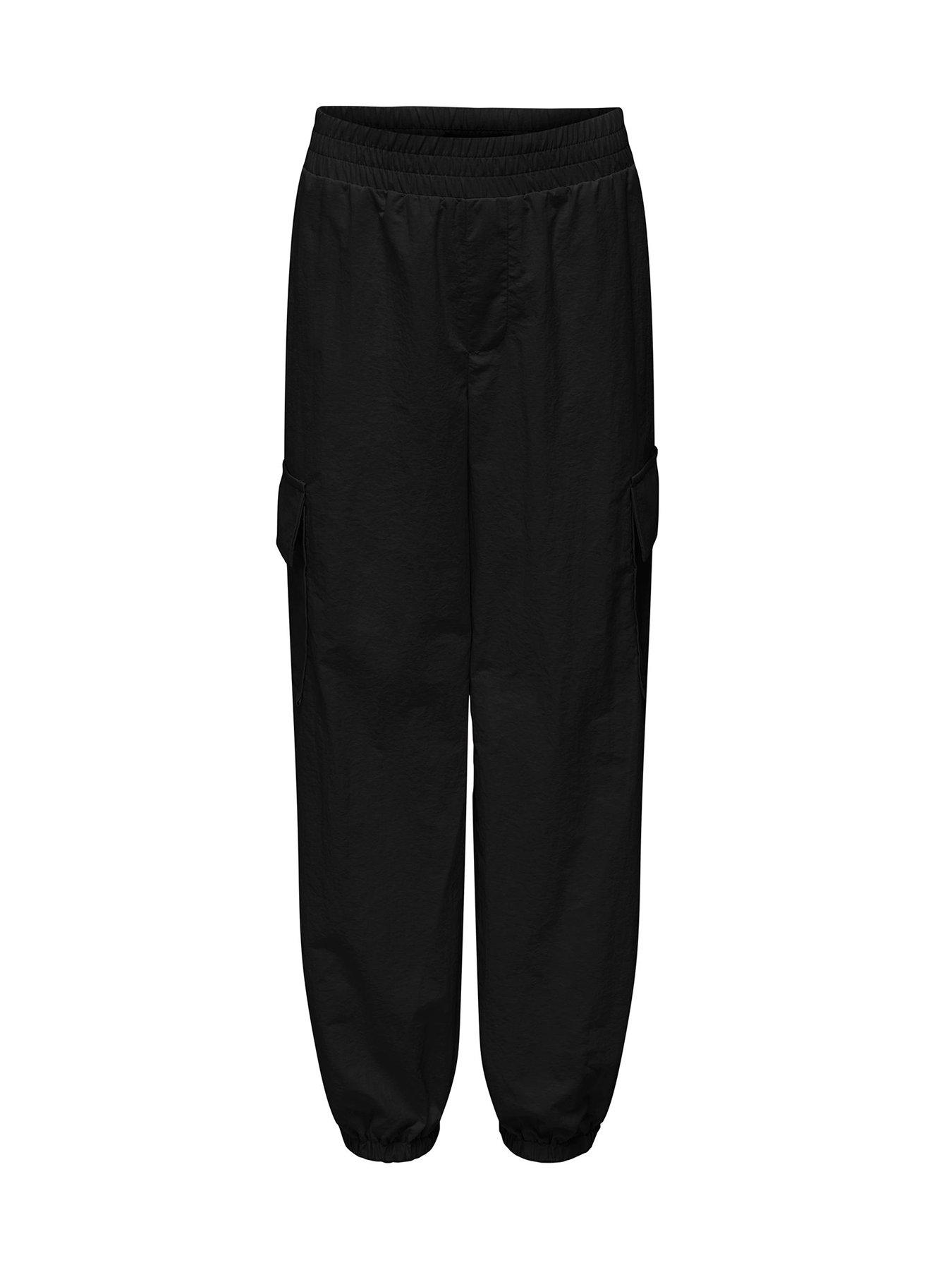 only-kids-girls-echo-cargo-trousers-black