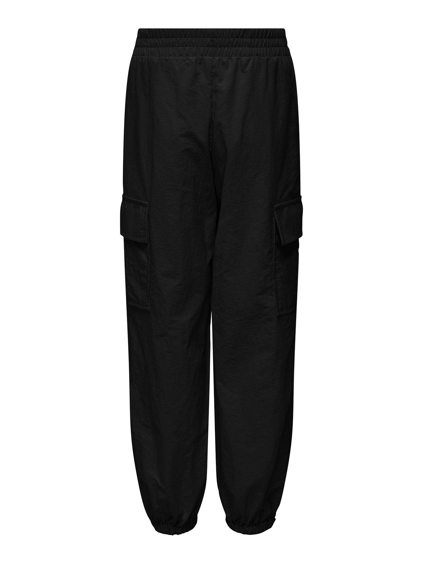 only-kids-girls-echo-cargo-trousers-blackstillFront