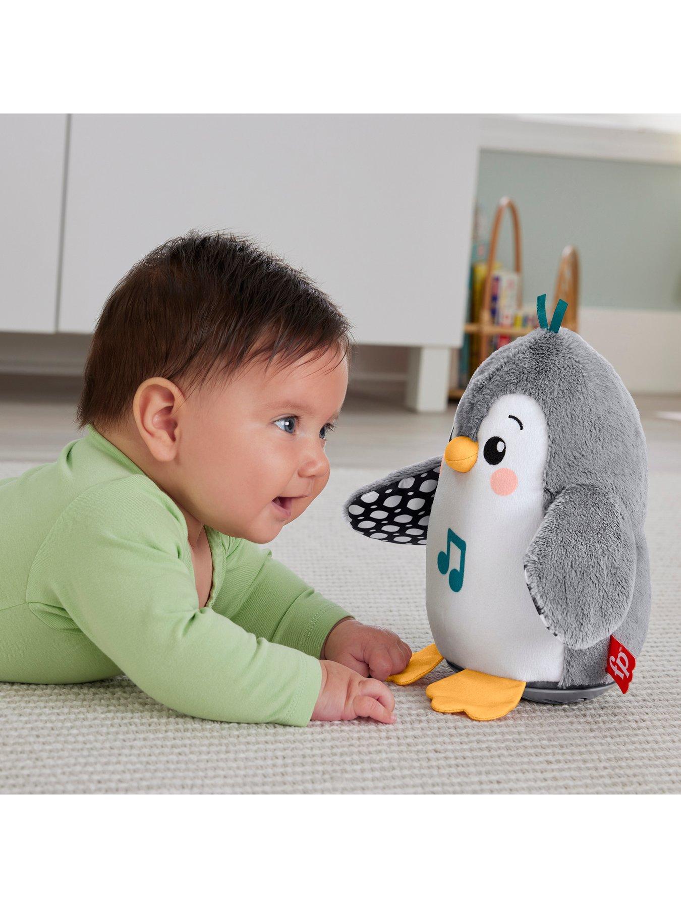 fisher-price-flap-amp-wobble-penguin-newborn-musical-toyfront