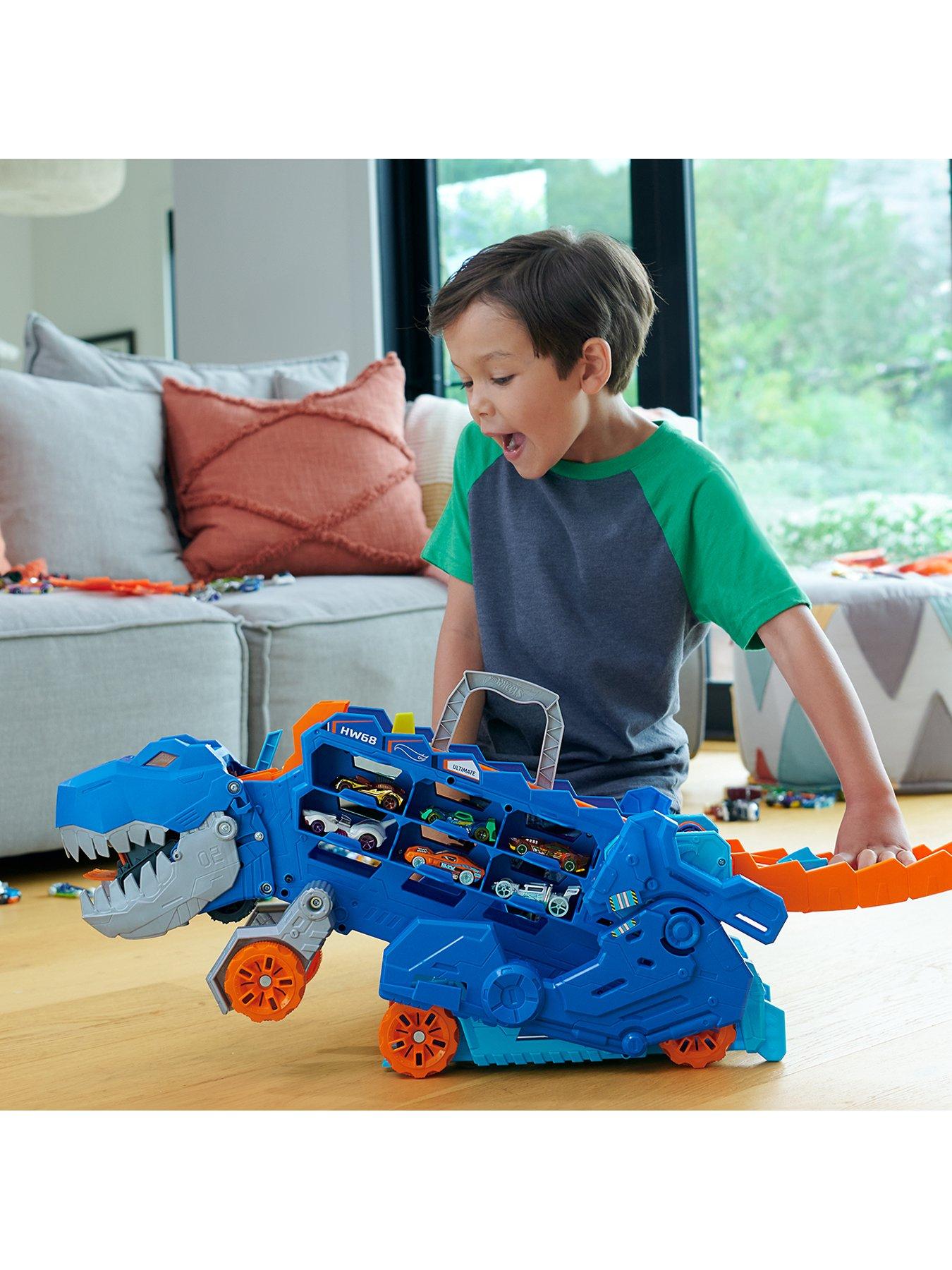Hot Wheels City Ultimate T-Rex Toy Car Transporter Playset