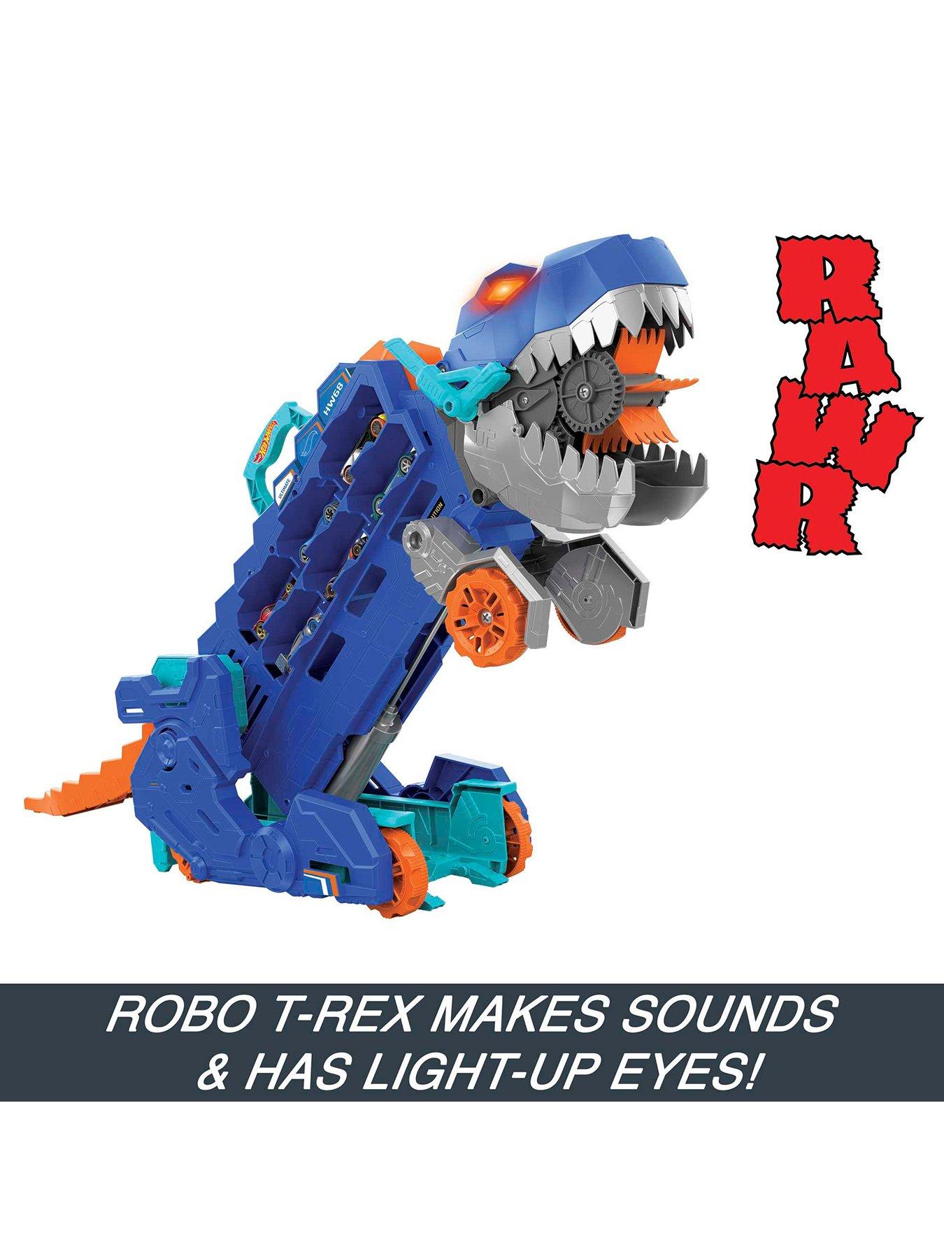 Image 3 of 8 of Hot Wheels City Ultimate T-Rex Toy Car&nbsp;Transporter Playset
