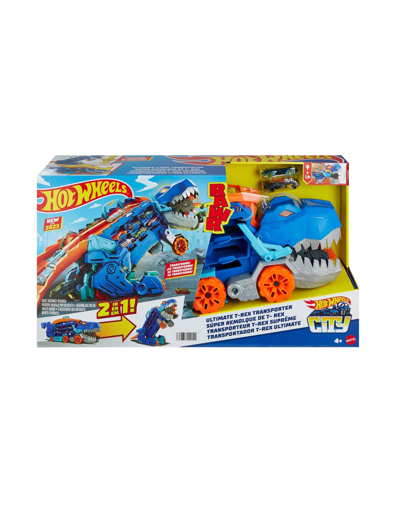 Image 7 of 8 of Hot Wheels City Ultimate T-Rex Toy Car&nbsp;Transporter Playset
