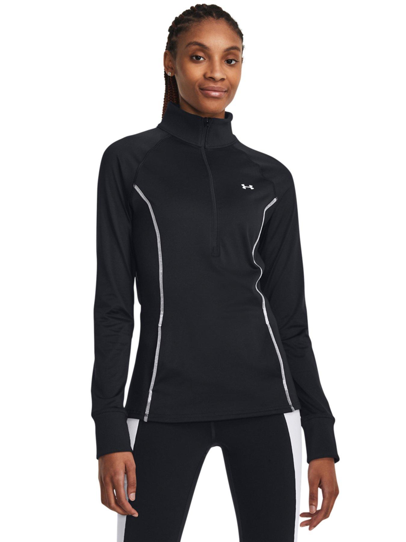 Under Armour ColdGear Womens Medium Black Half ZIP Pullover - $23