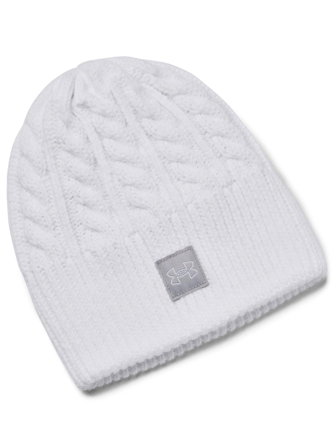 Under armour white beanie new arrivals