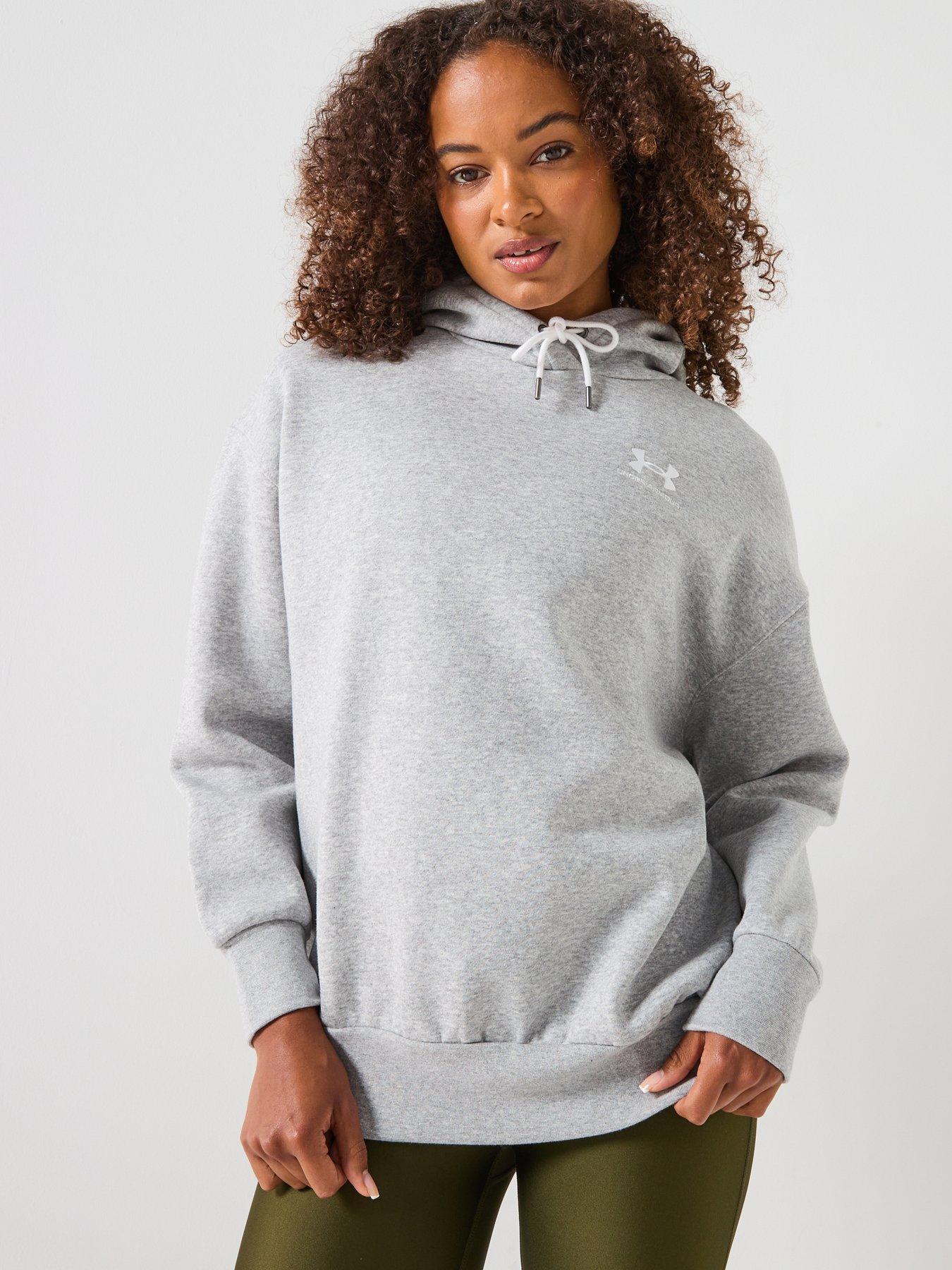 Image 1 of 6 of UNDER ARMOUR Training Essentials Fleece Hoodie - Light Grey