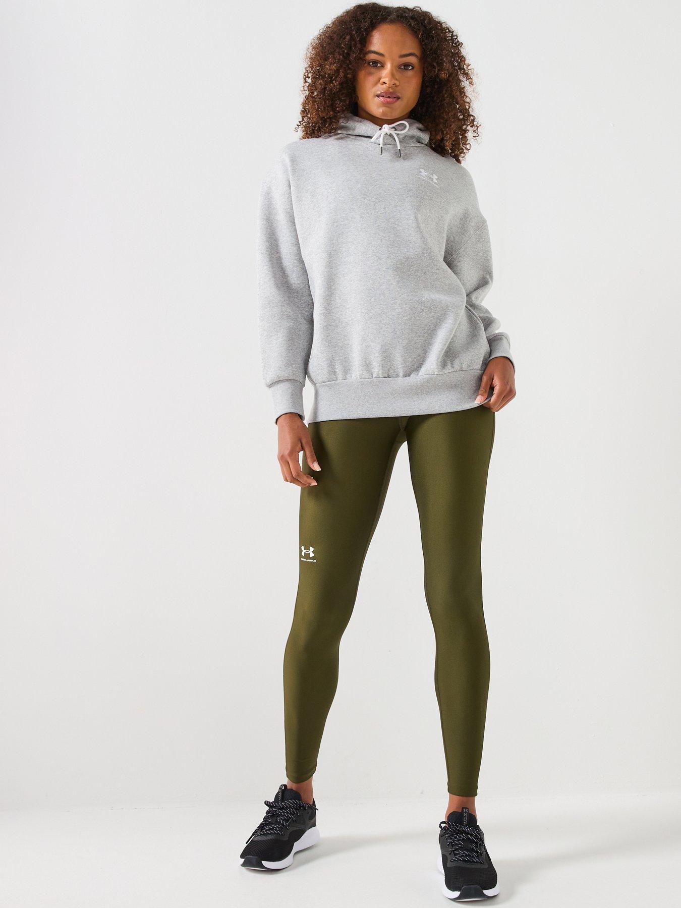 Image 3 of 6 of UNDER ARMOUR Training Essentials Fleece Hoodie - Light Grey