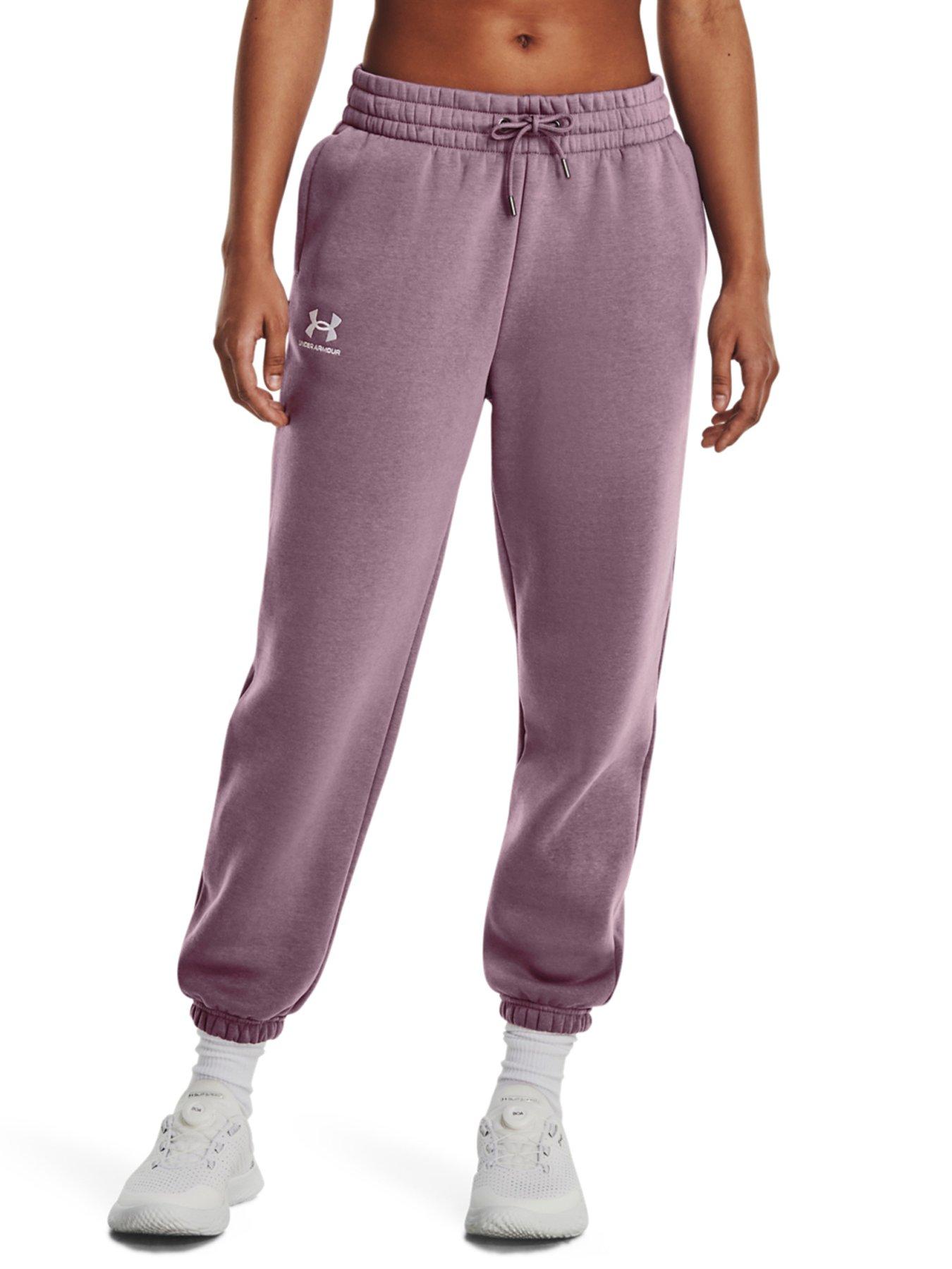 UNDER ARMOUR Women's Rival Fleece Joggers - Grey/White