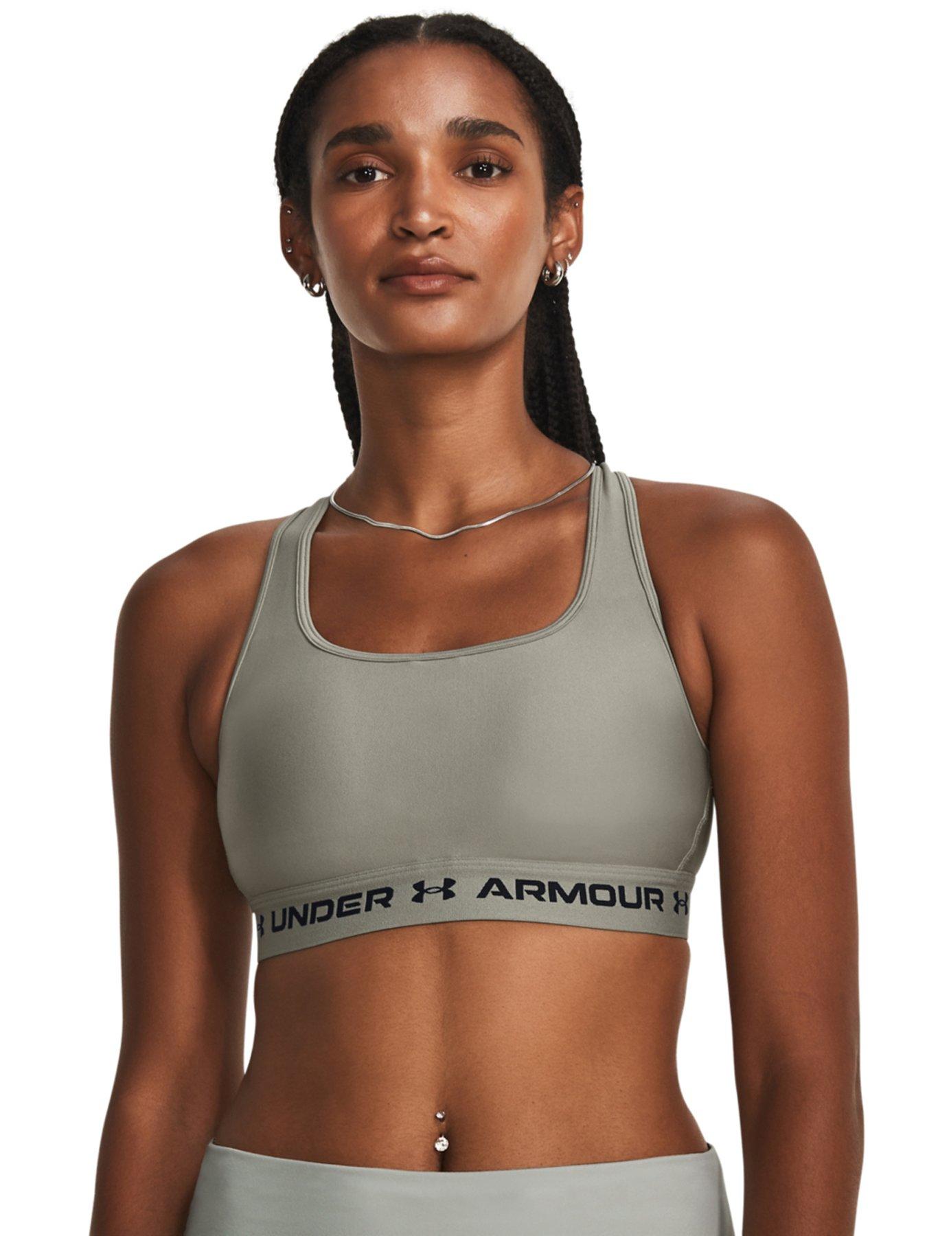 Women's Seamless Medium Support High-Neck Longline Sports Bra - All In  Motion™ Green XL