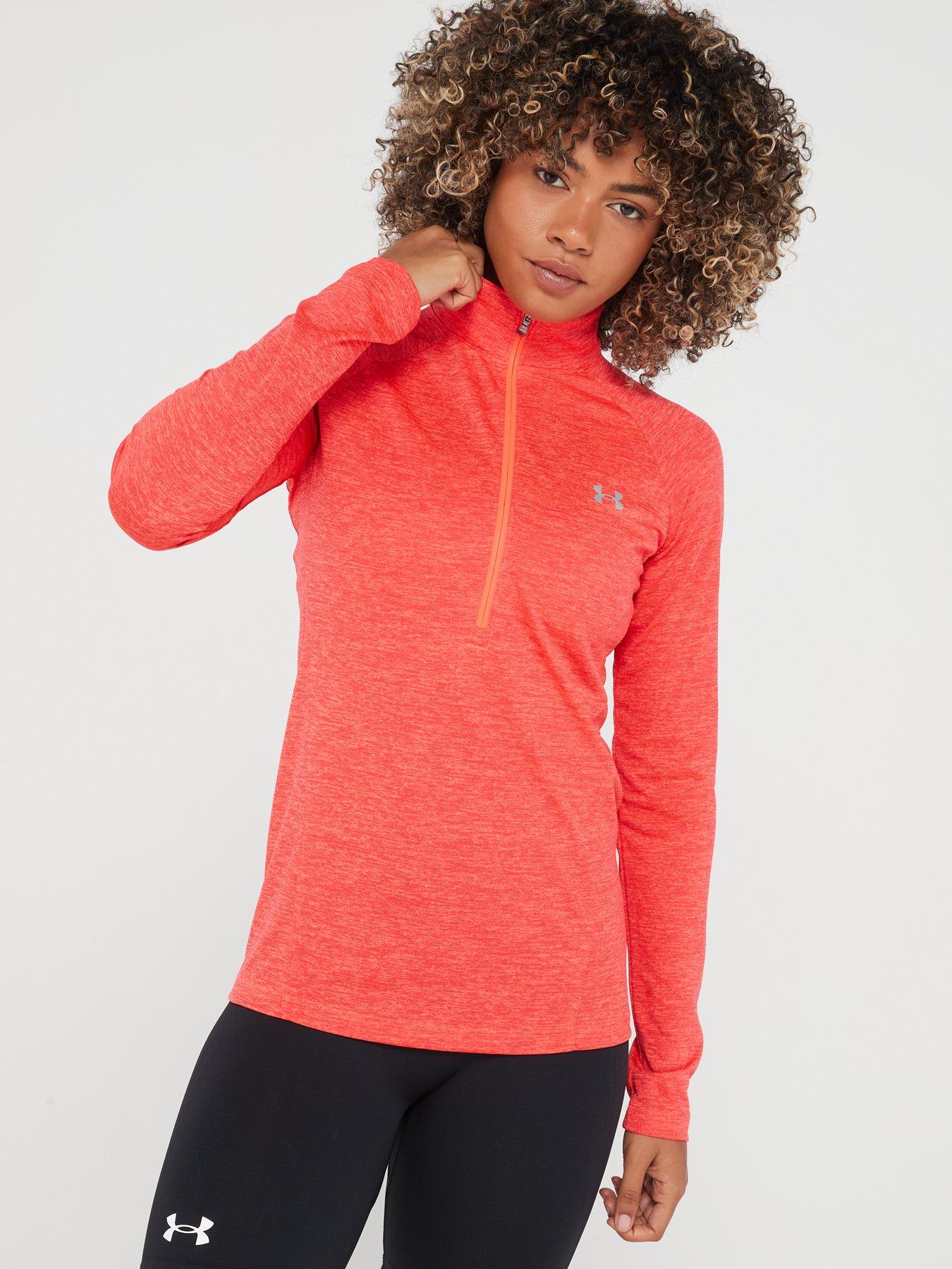 Pink long outlet sleeve under armour