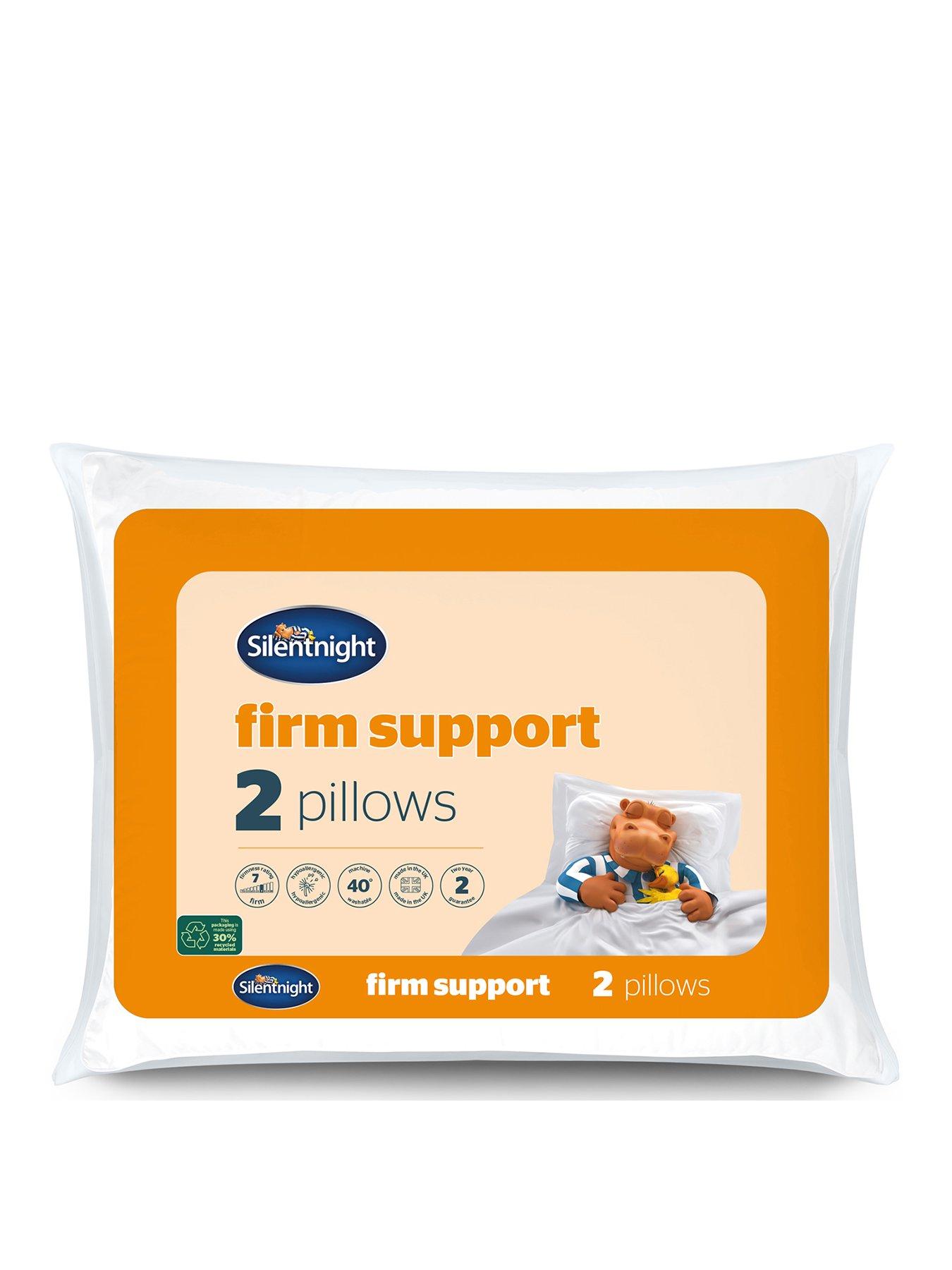 Image 1 of 7 of Silentnight Firm Support Pillow Pair - White