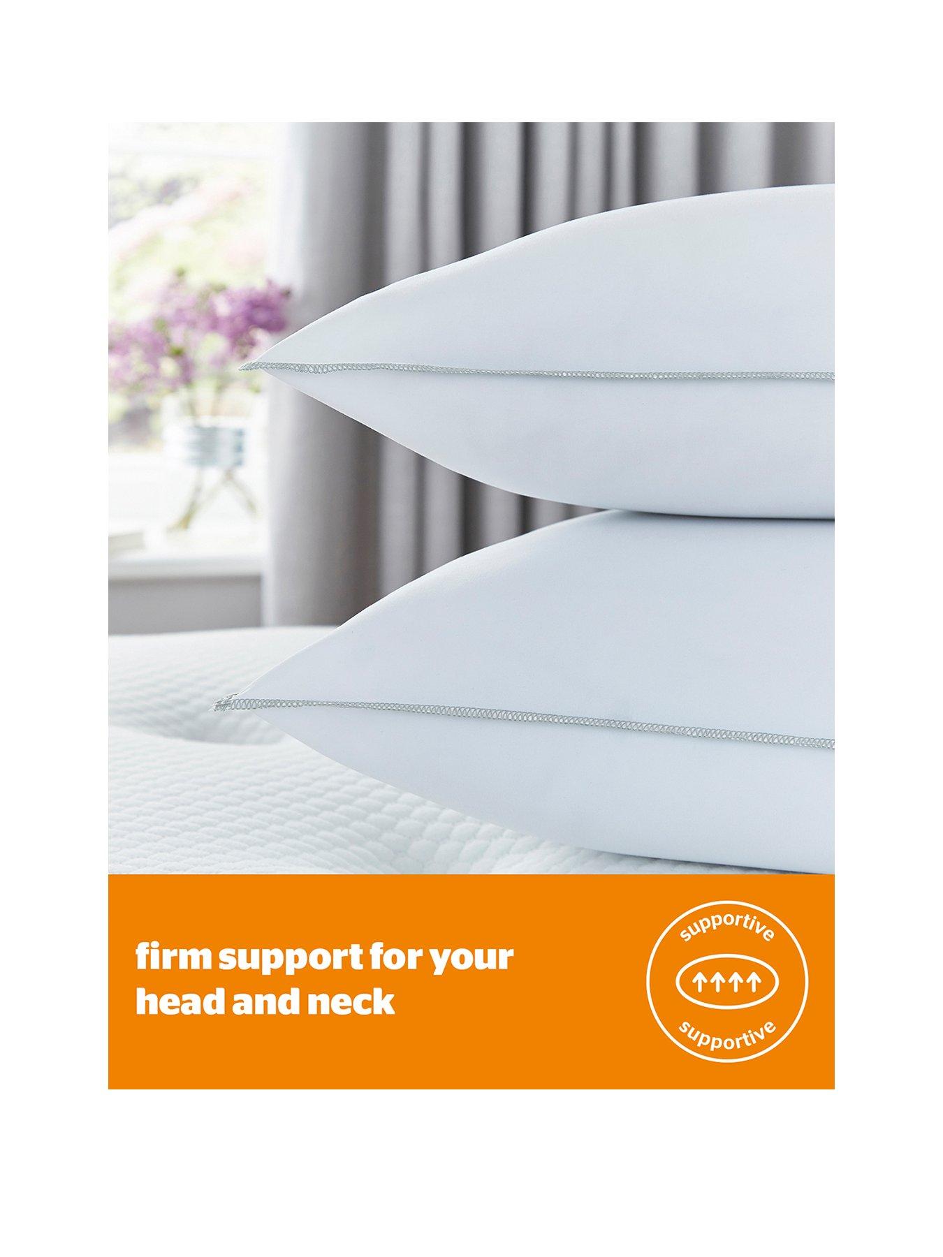 Image 2 of 7 of Silentnight Firm Support Pillow Pair - White
