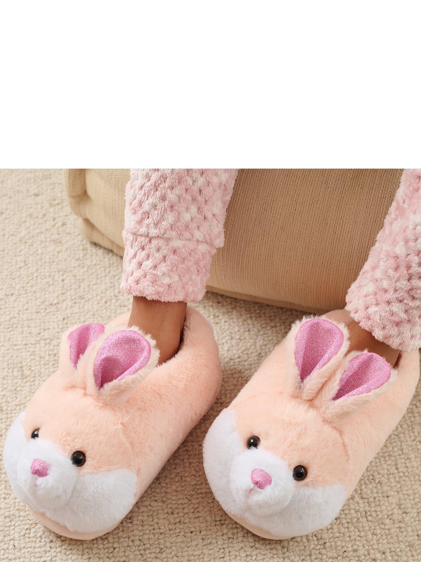 loungeable-pink-bunny-slippersdetail