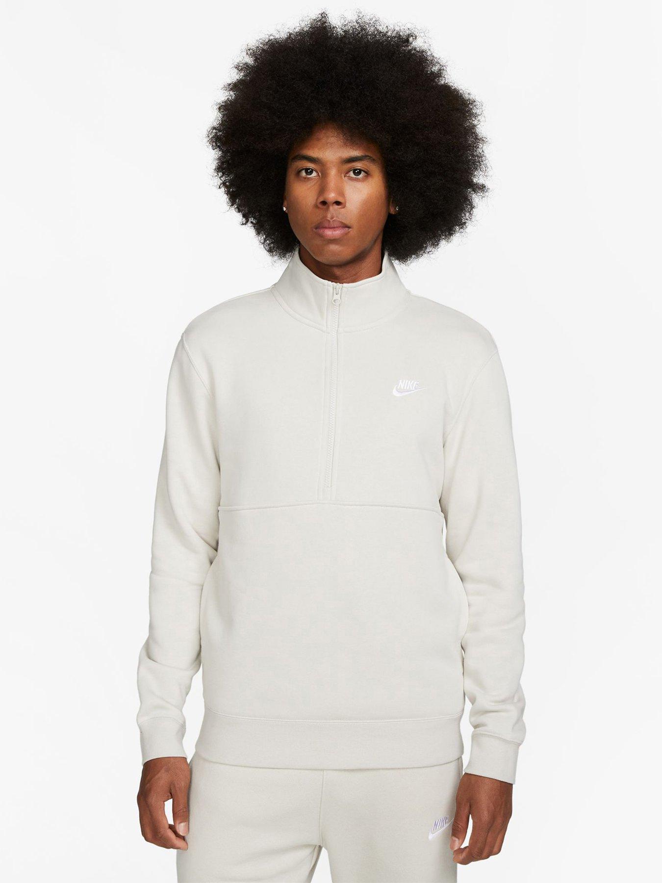 Nike club clearance half zip hoodie