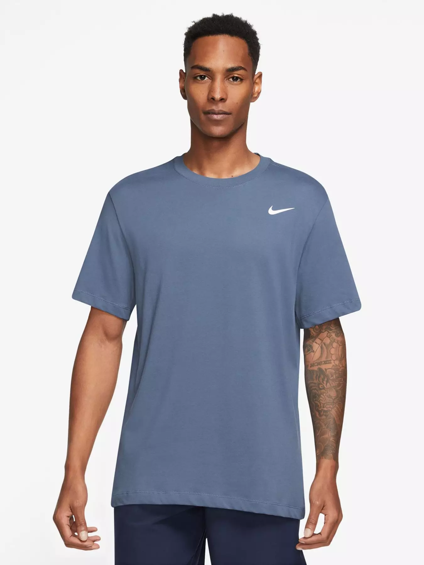 in verlegenheid gebracht strategie Droogte Nike Train Dri-Fit Cotton T-Shirt - Blue | Very Ireland