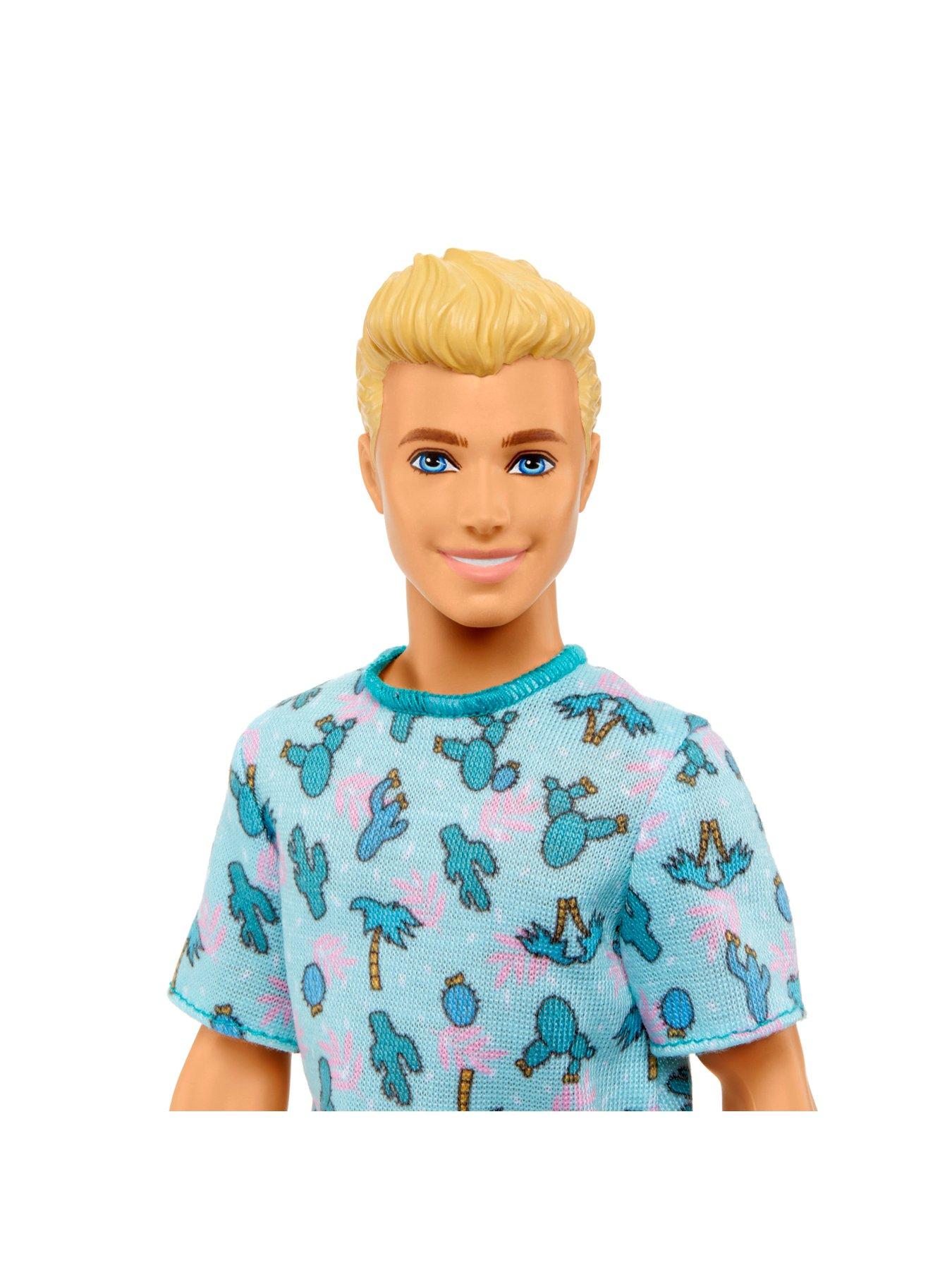 Barbie Ken Fashionista Doll - #211 with Blonde Hair and Cactus Tee