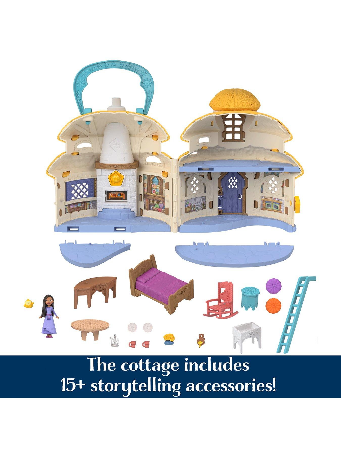 Disney's Wish Cottage Home Playset with Asha of Rosas Mini Doll, Star  Figure & 15+ Accessories 