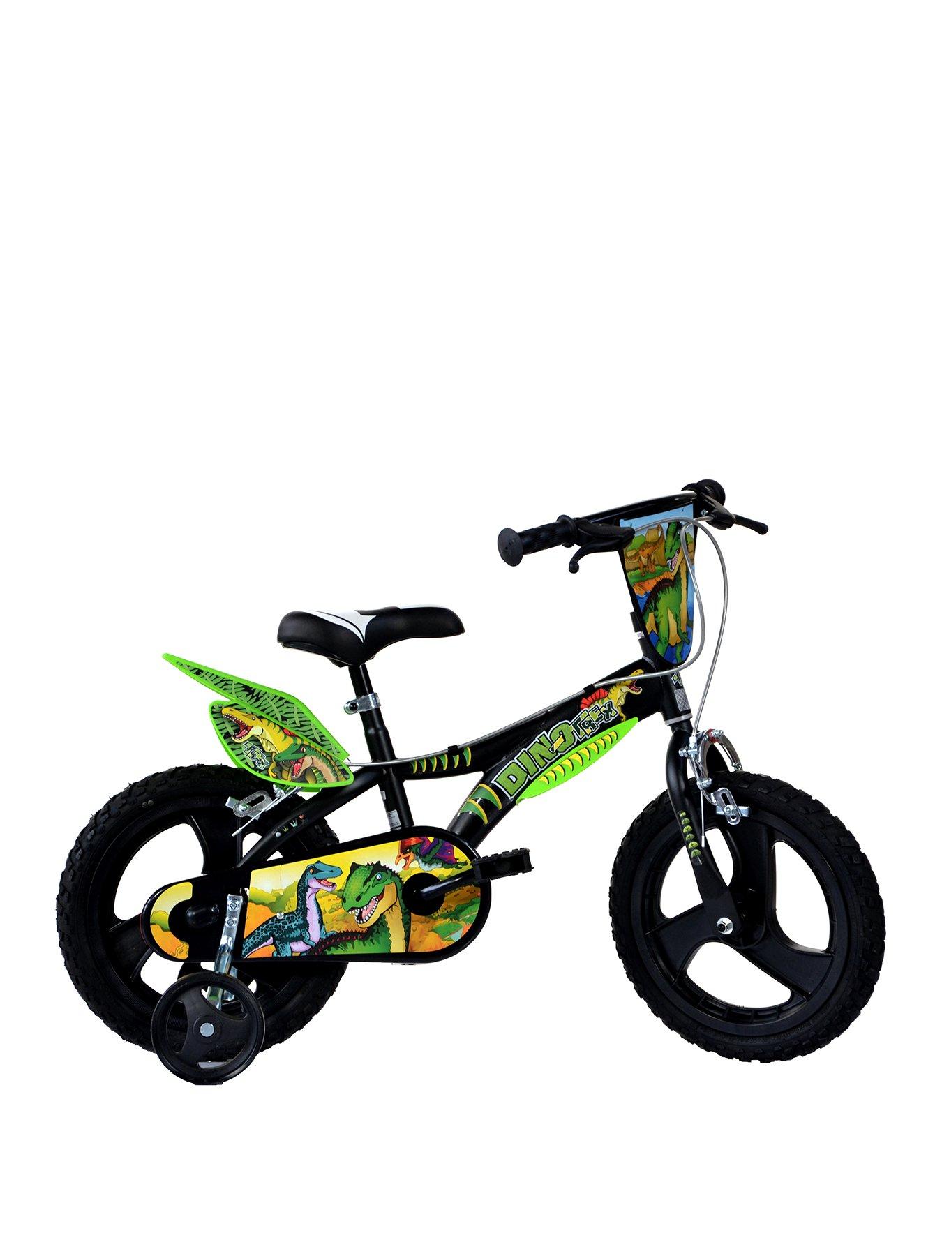 Image 1 of 5 of Dino Dinosaur 16" Kids Bike with Stabilisers