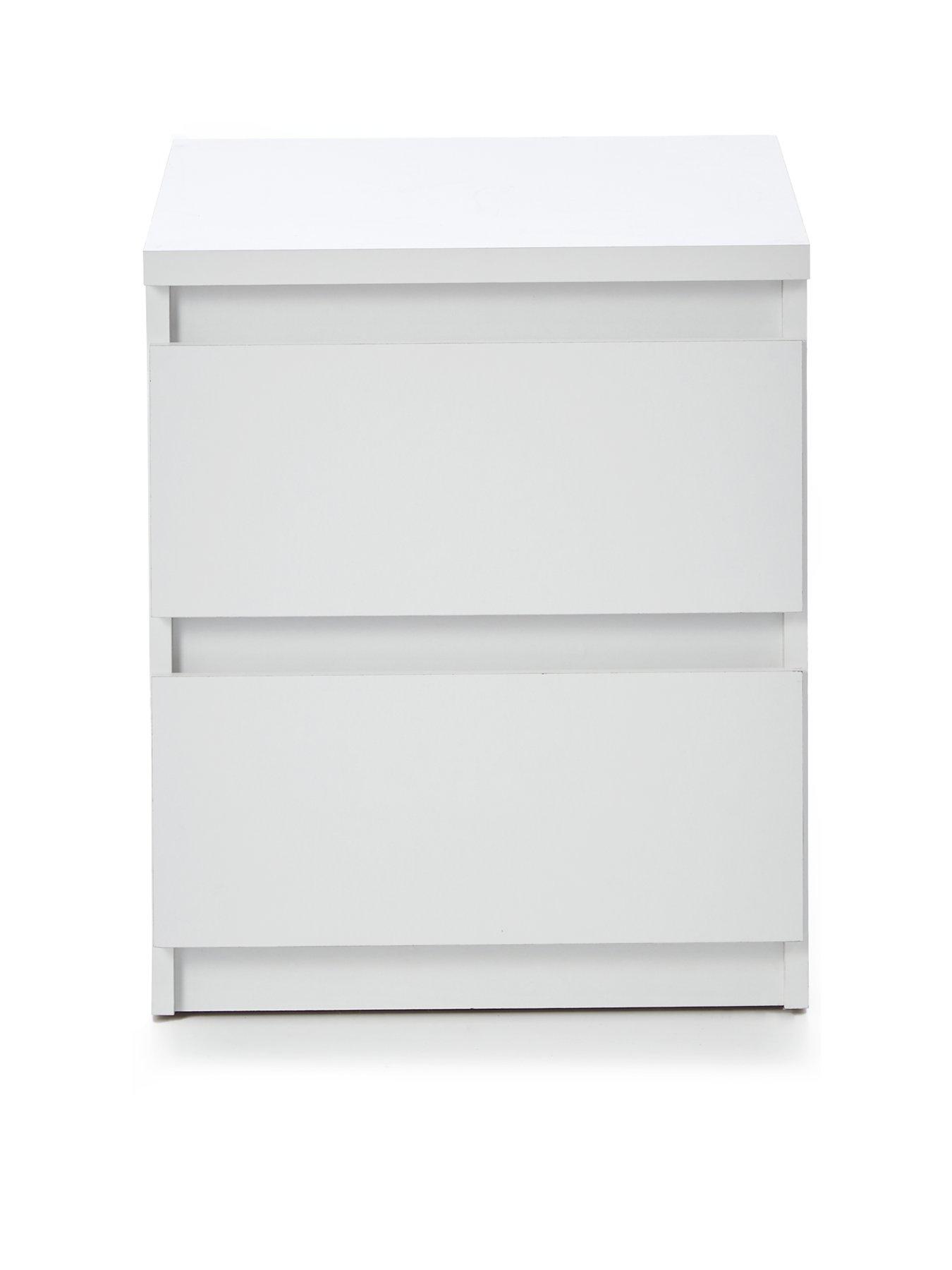 very-home-lisson-2-drawer-bedside-whitestillFront