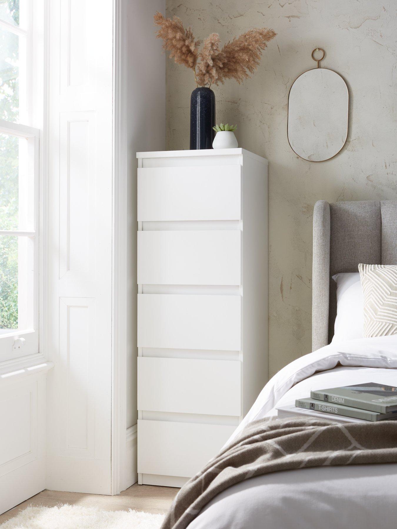 the-very-collection-lisson-5-drawer-narrow-chest-whitenbsp--fscreg-certified