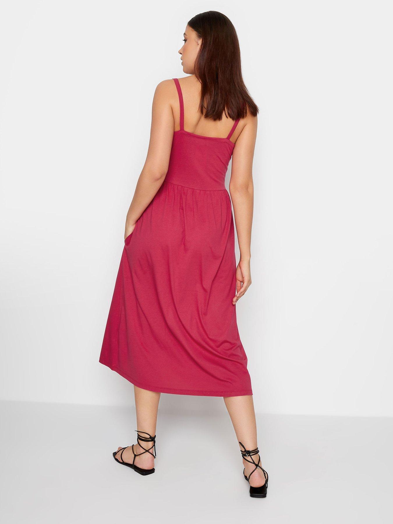 long-tall-sally-long-tall-sally-magenta-button-through-cami-dress-with-pocketsstillFront