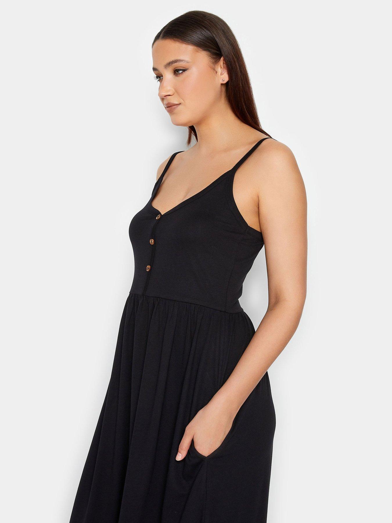 long-tall-sally-long-tall-sally-black-button-through-cami-dress-with-pocketsoutfit