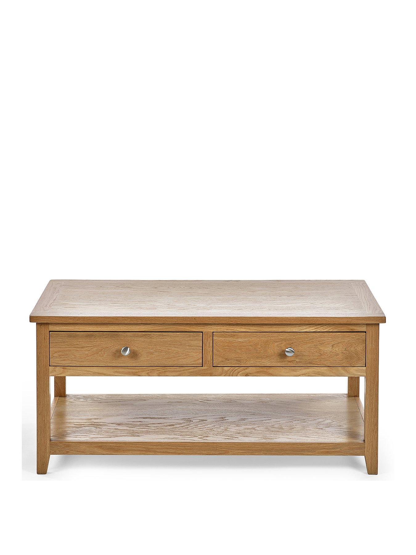 julian-bowen-mallory-ready-assembled-solid-oakoak-veneer-2-drawer-coffee-tablestillFront