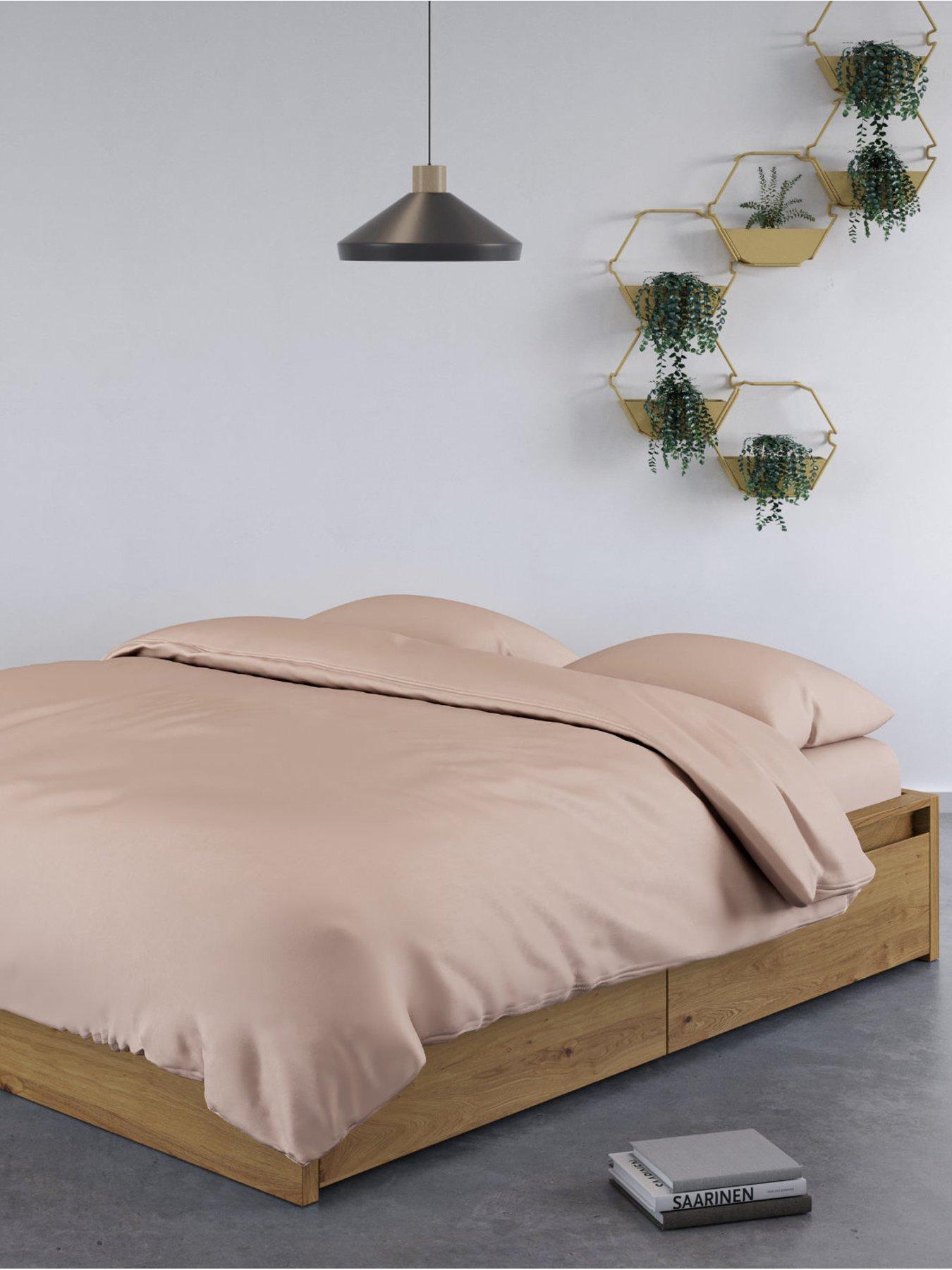 Image 1 of 6 of Panda London 100% Bamboo Duvet Cover - Pink