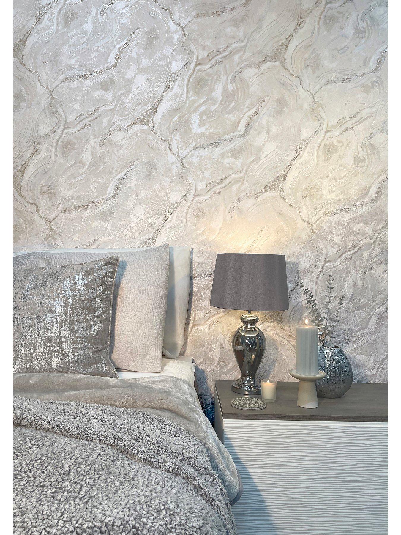 Rasch Palmetto Agate Wallpaper - Grey