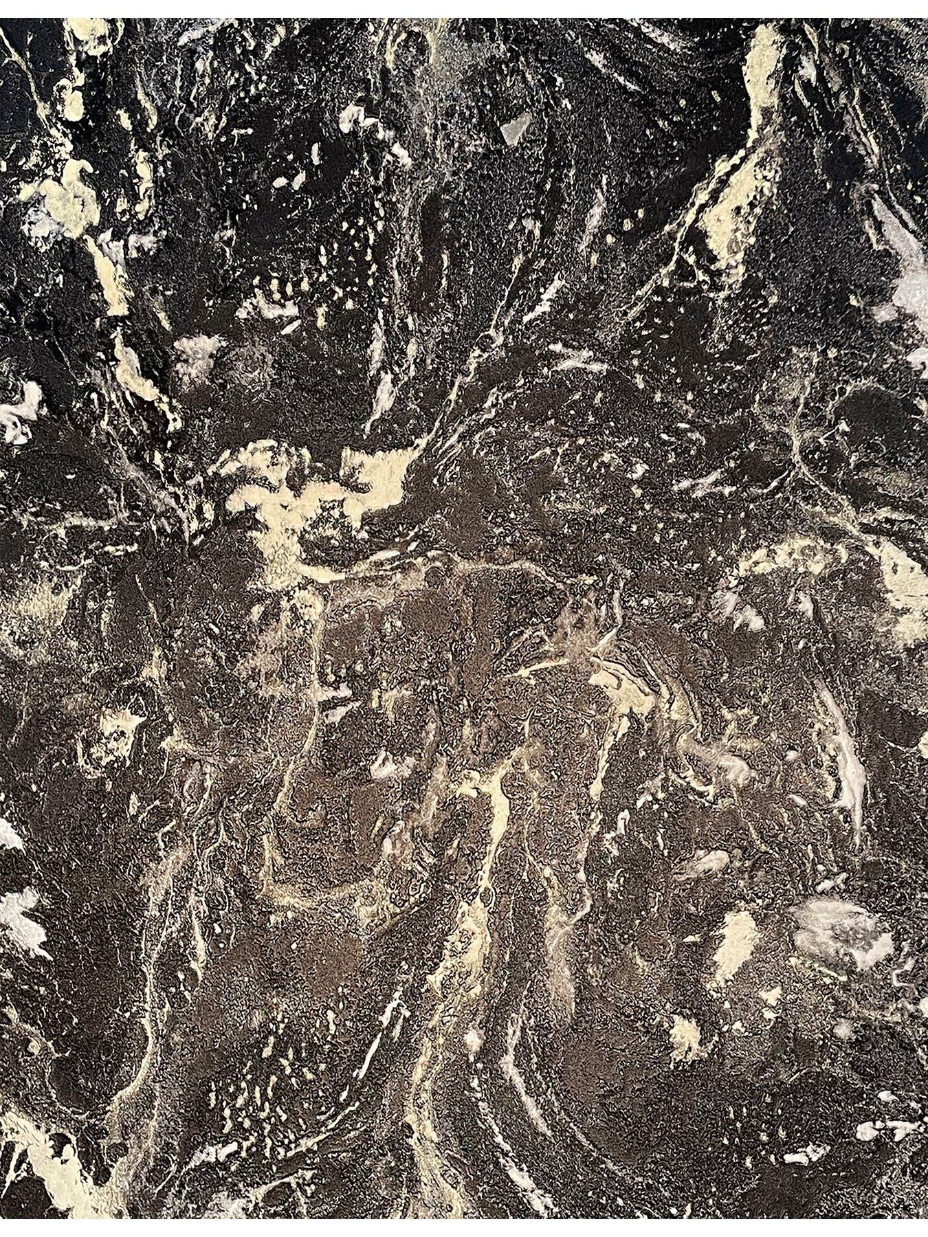 Image 2 of 3 of Rasch Sienna Marble&nbsp;Wallpaper - Black