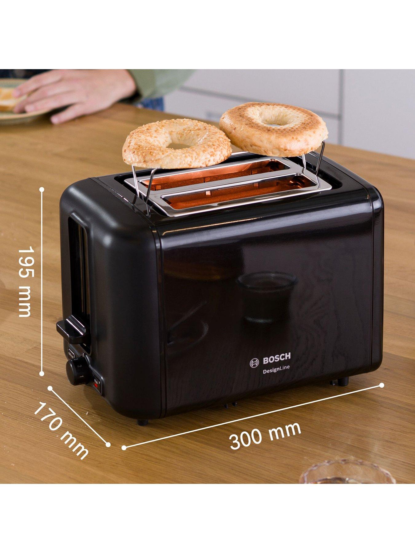Image 3 of 7 of Bosch Bosch DesignLine TAT3P420GB 2-Slice Toaster with 6 variable browning levels - Black