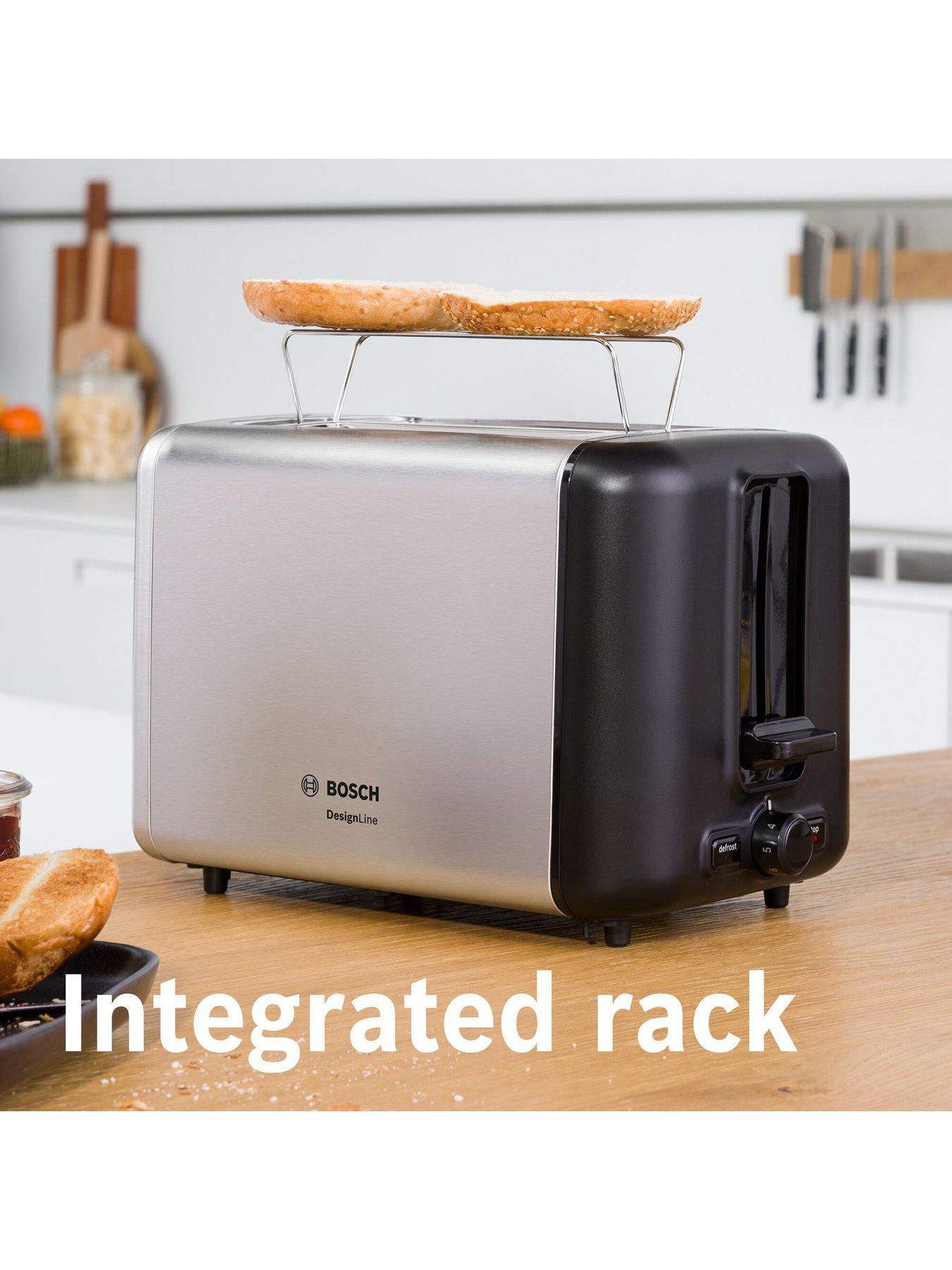 Image 7 of 7 of Bosch DesignLine TAT3P420GB 2-Slice&nbsp;Toaster with 6 variable browning levels&nbsp;- Stainless Steel