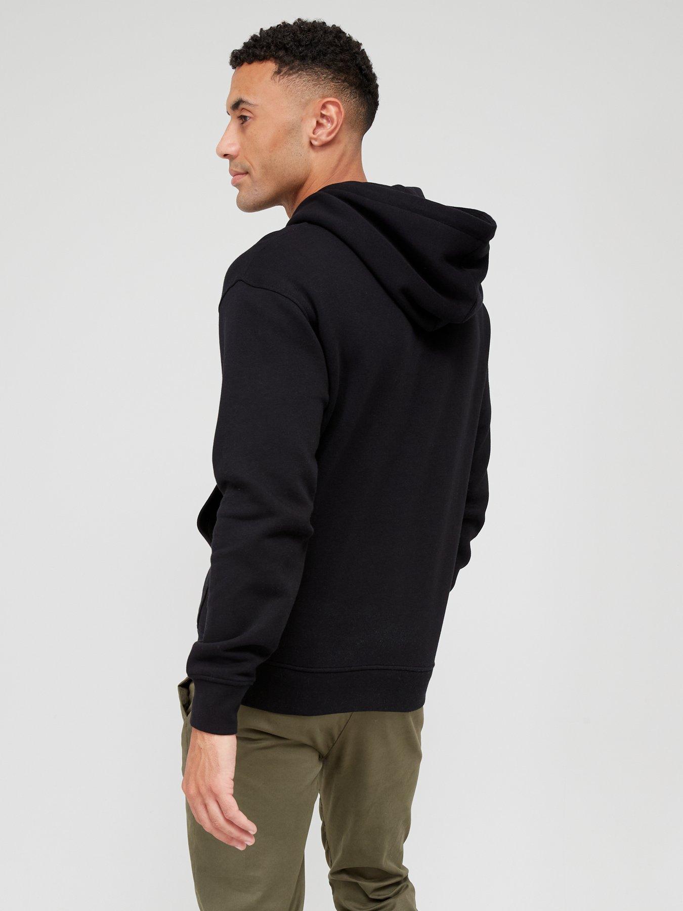 jack-jones-small-chest-logo-hoodie-blackstillFront