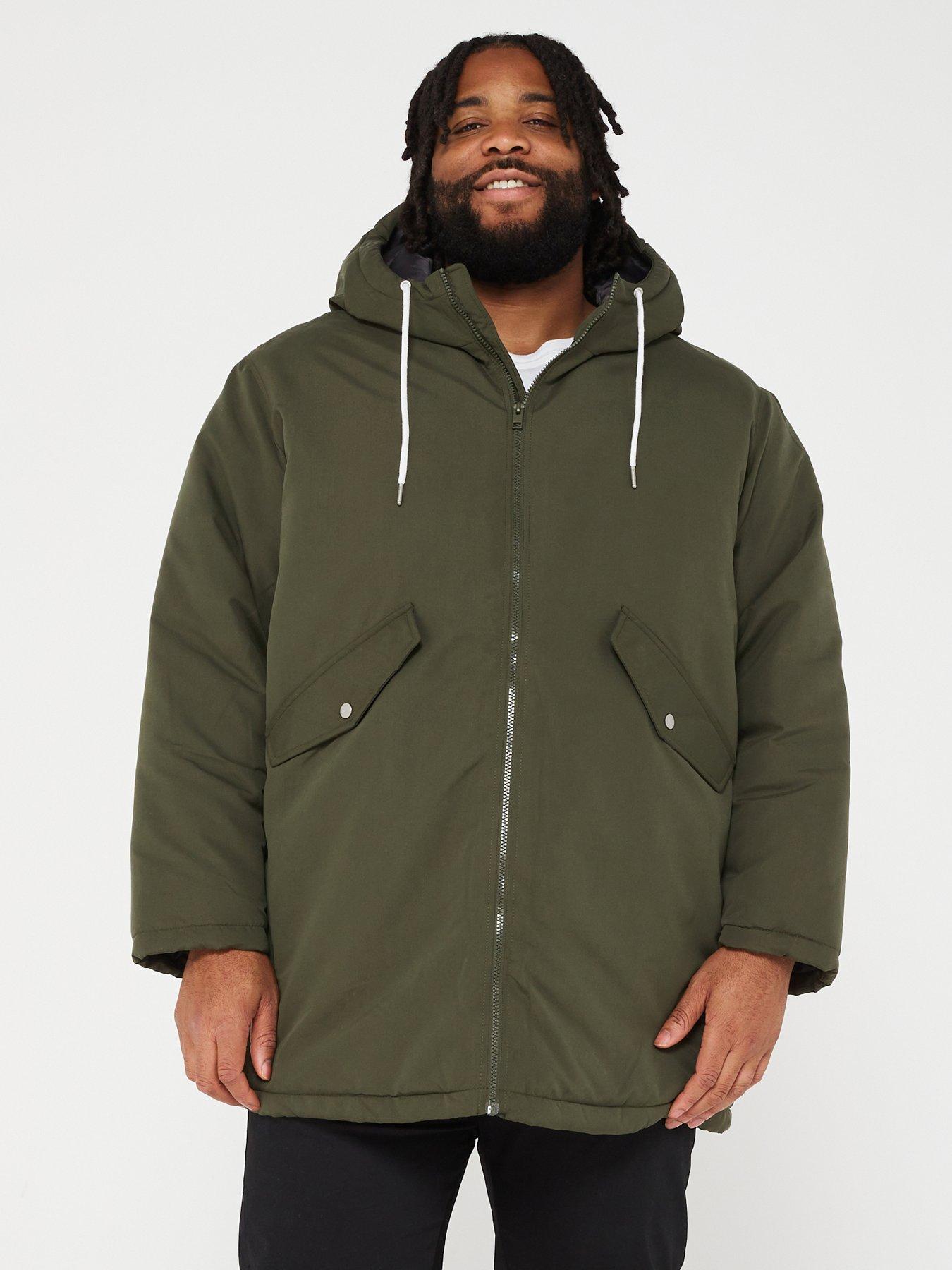 BadRhino Big & Tall Mens Plus Size Khaki Green Bomber Jacket