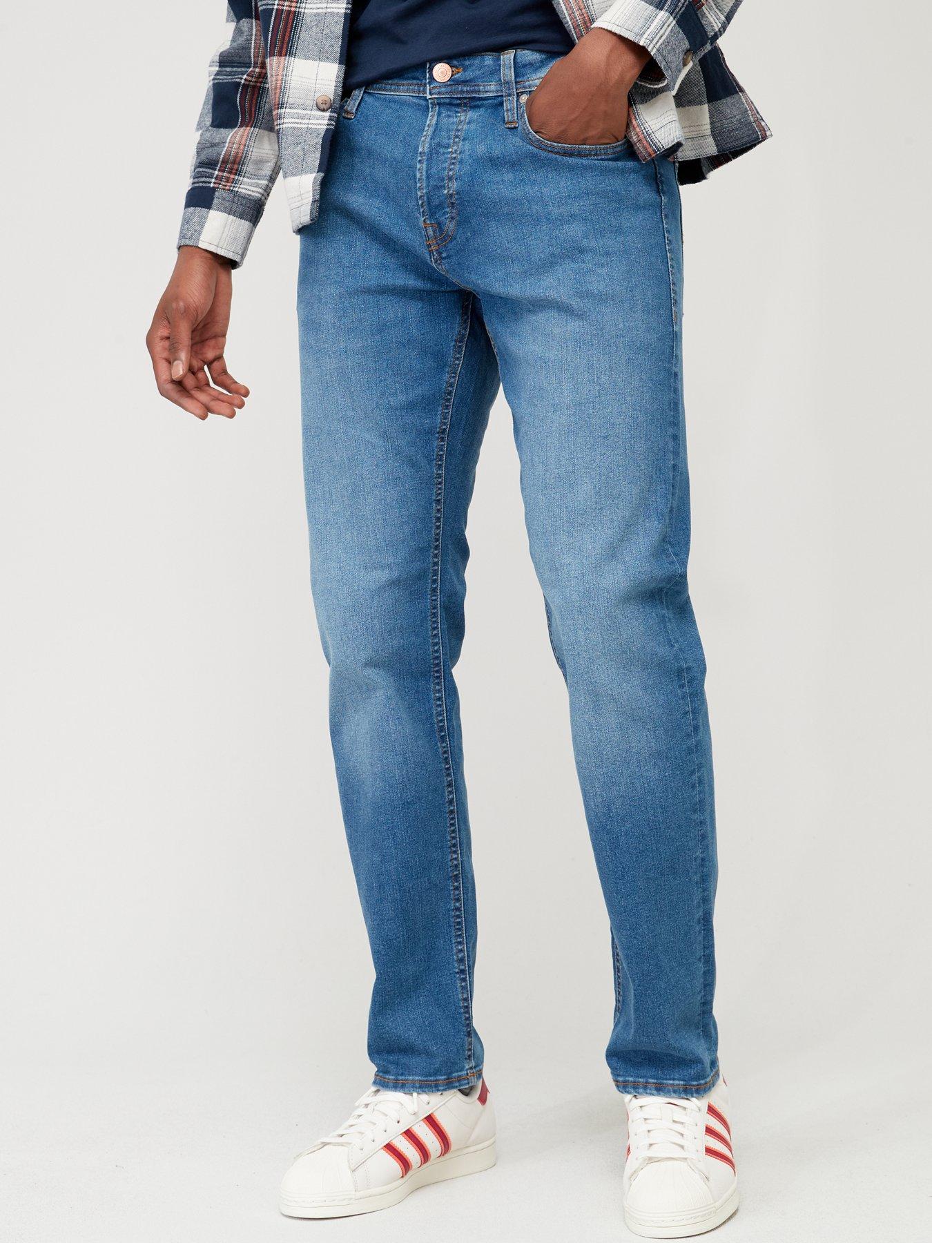 Image 1 of 5 of Jack & Jones Jack &amp; Jones Mike Original Comfort Jeans - Mid Wash