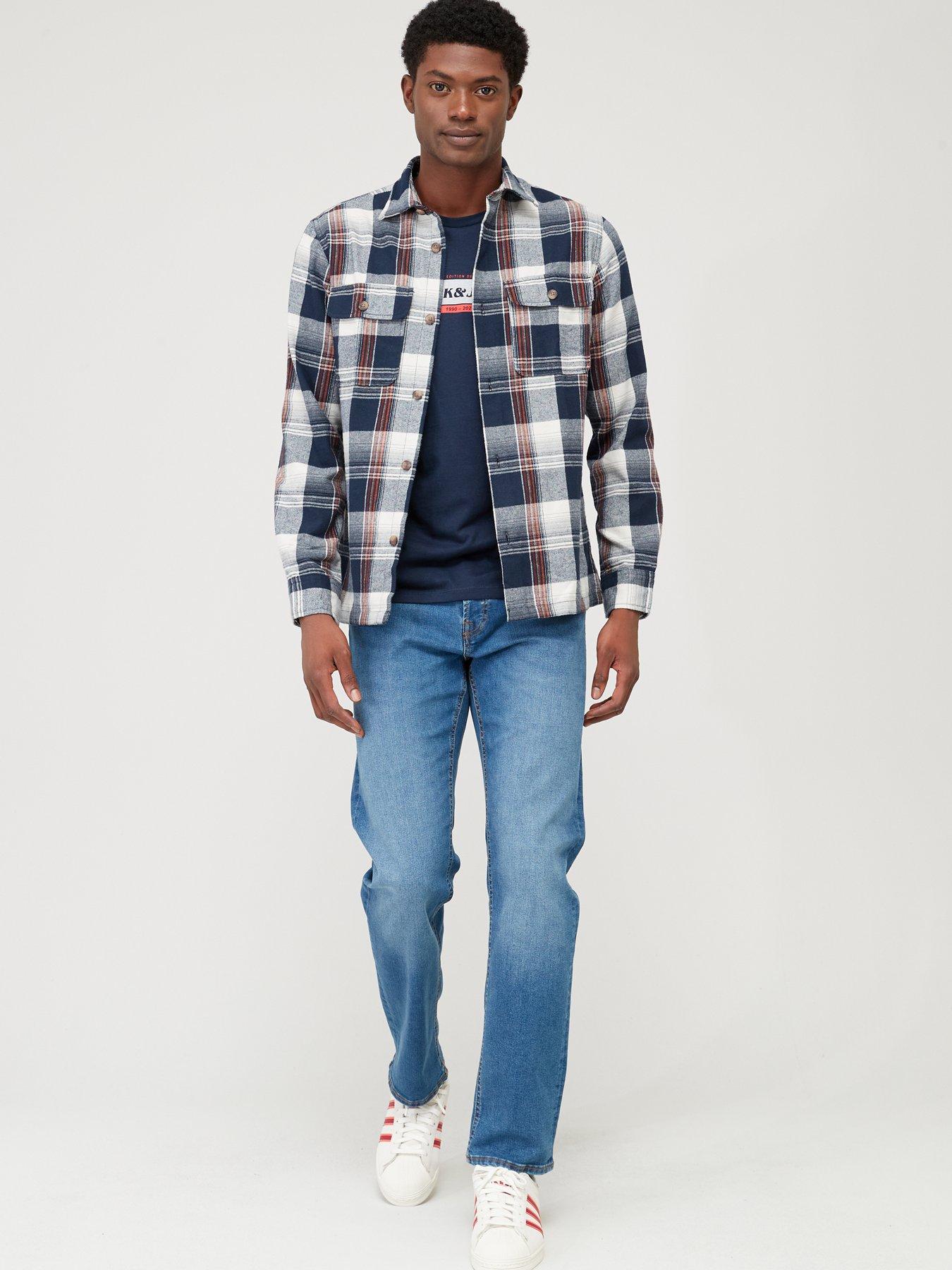 Image 3 of 5 of Jack & Jones Jack &amp; Jones Mike Original Comfort Jeans - Mid Wash